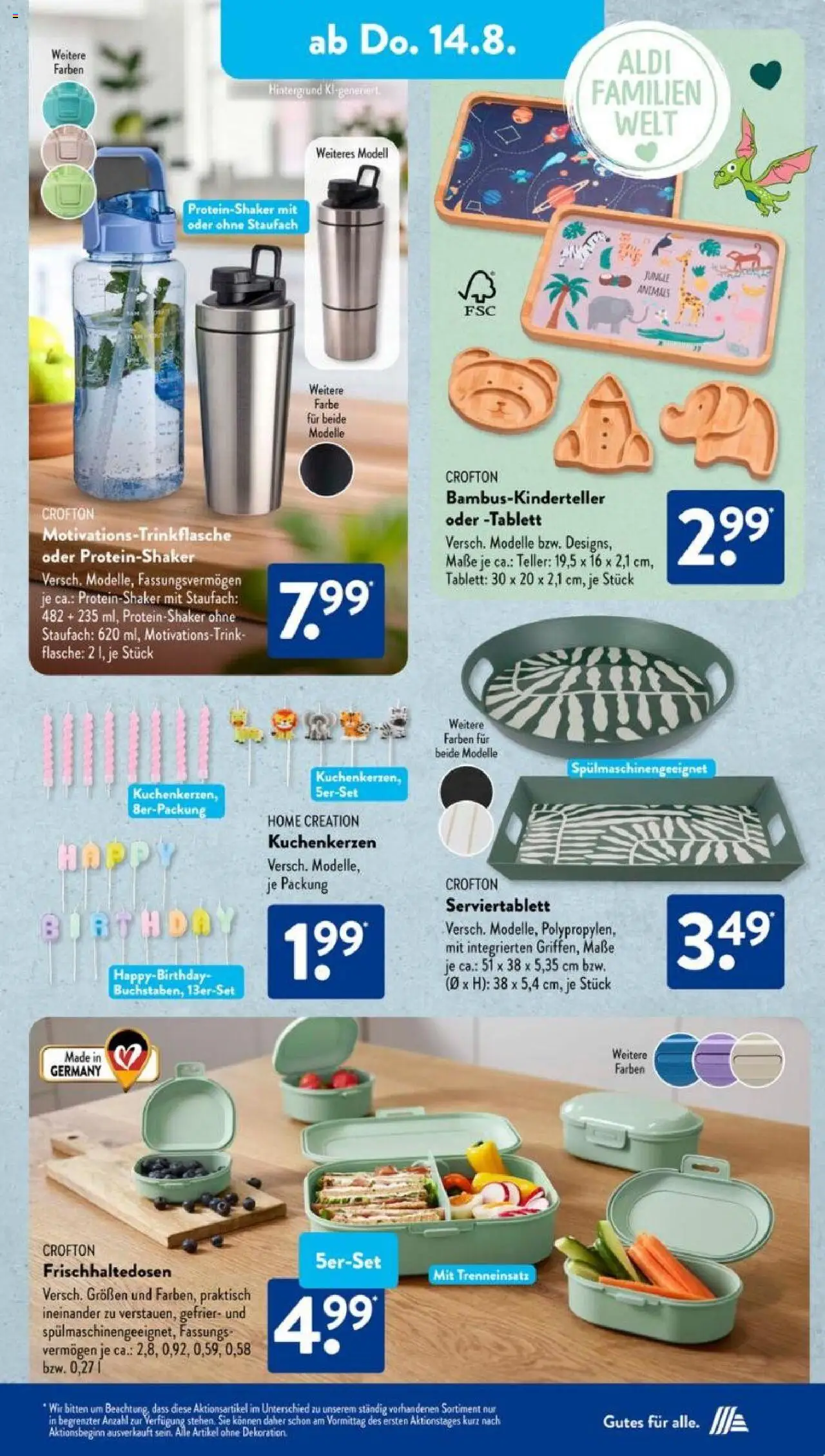 Aldi Süd Prospekt 	 - gültig ab dem 11.08.2025 | Seite: 9 | Produkte: Home creation