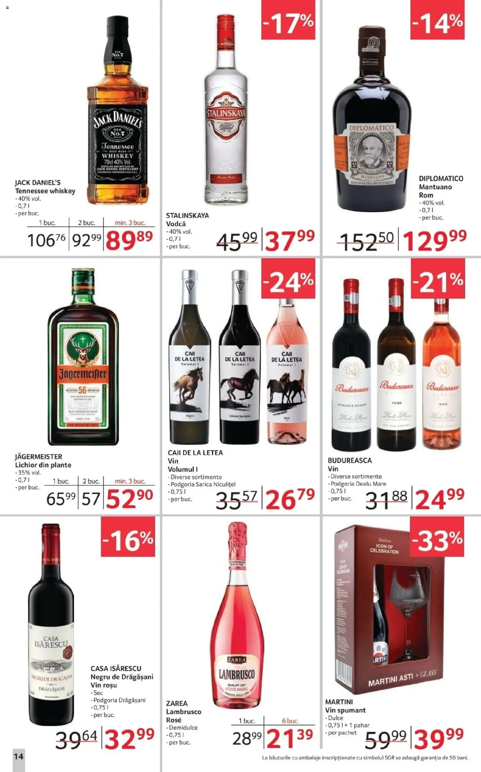 Noul catalog Selgros – valabil de la 12.12.2025 | Pagină: 14 | Produse: Role, Lichior, Vin, Whiskey