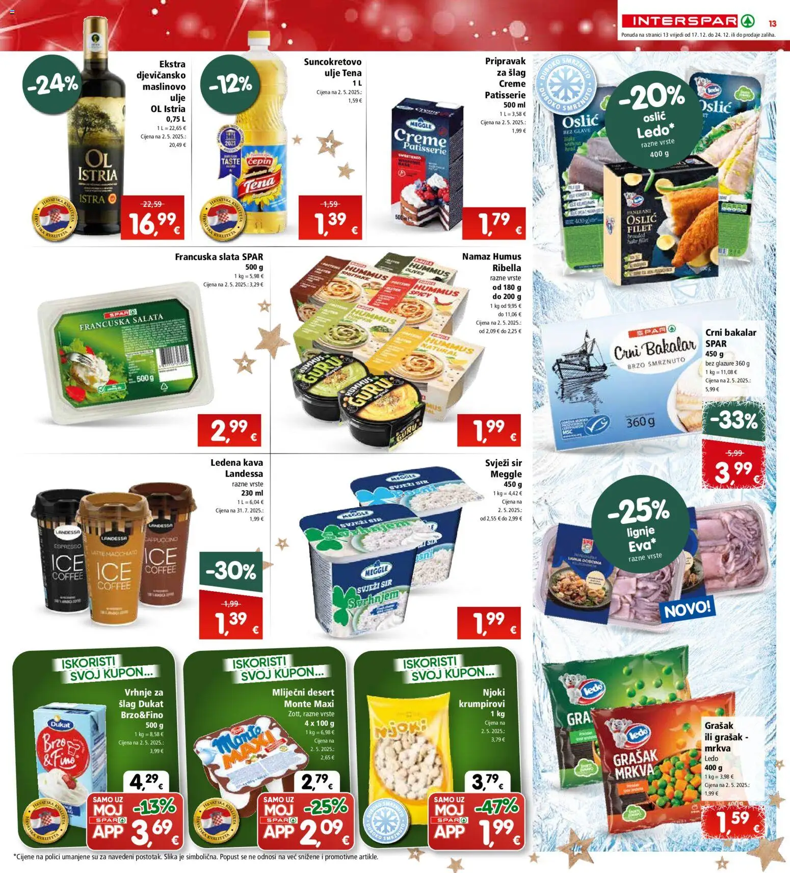 Interspar katalog | vrijedi od 17.12.2025 | Stranica: 13 | Proizvodi: Sir, Mrkva, Grašak, Humus