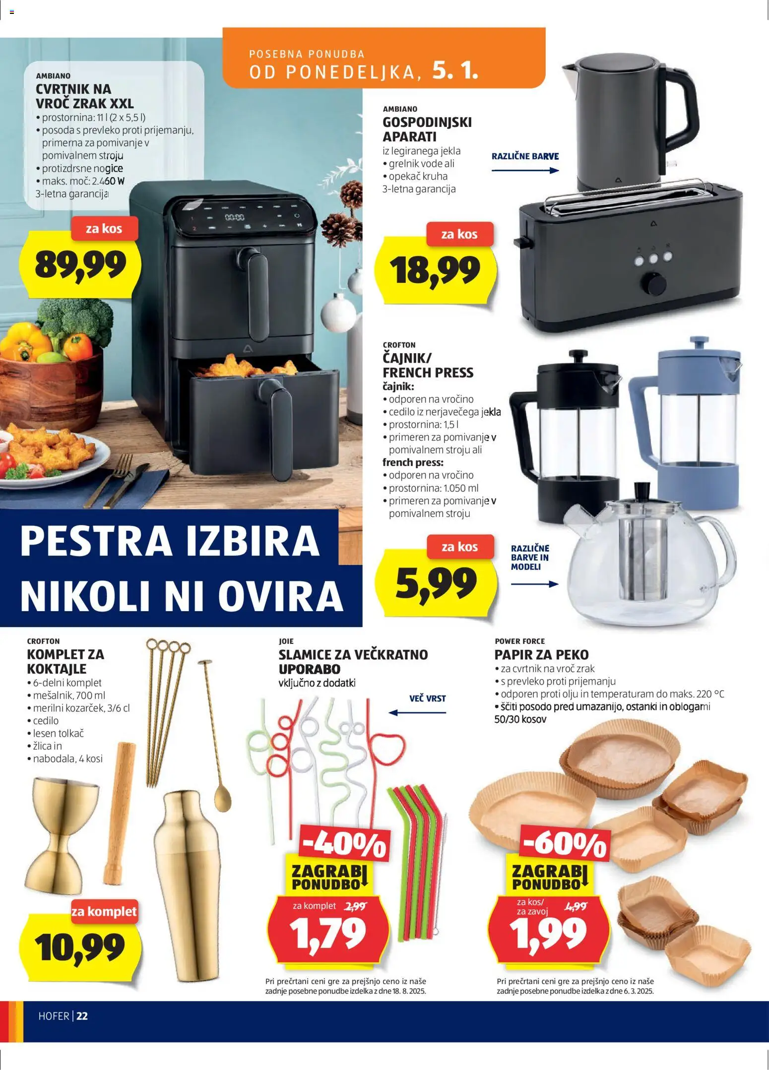 Novi Hofer katalog ponudbe – veljaven od 30.12.2025 | Stran: 22