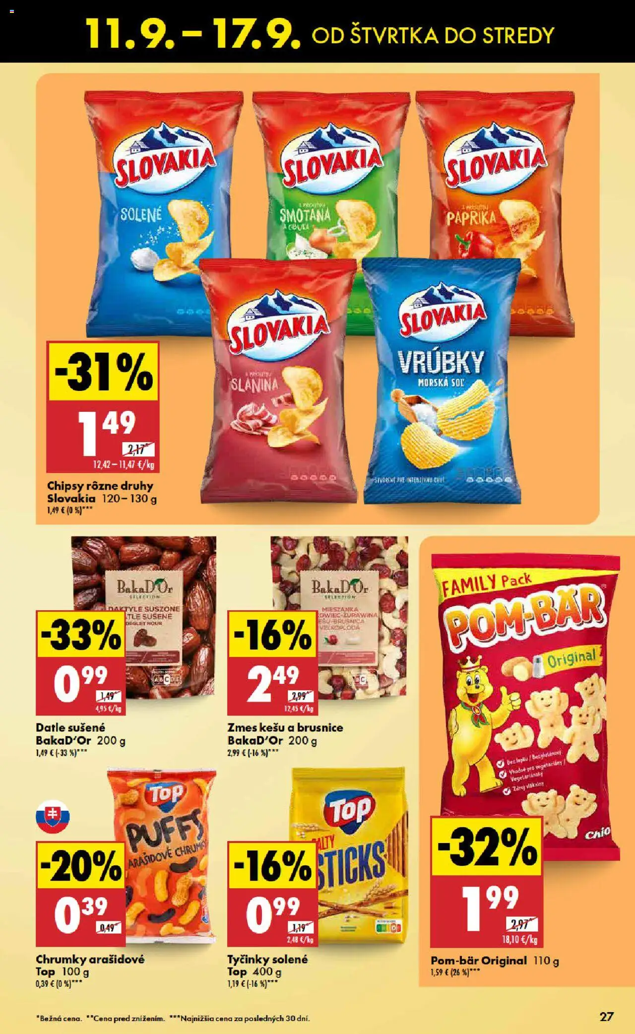 Nové Biedronka akcie – leták je platný od 11.09.2025 | Strana: 27 | Produkty: Paprika, Slanina, Smotana, Soľ