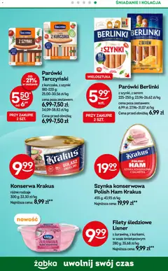 Pogląd oferty "Żabka Gazetka - Codzienne produkty" - ważna od 11.02.2026 | Strona: 14 | Produkty: Parówki berlinki, Parówki, Szynka, Gulasz