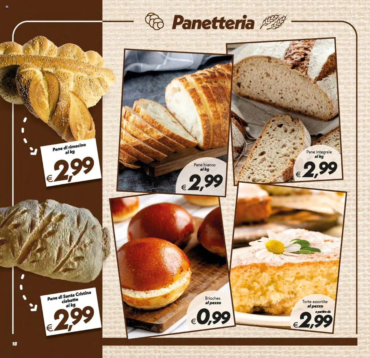 Volantino SuperConveniente del 17.10.2025 | Pagina: 18 | Prodotti: Pane, Ciabatte