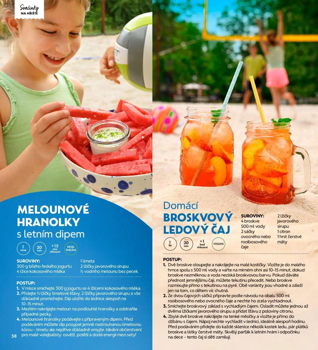 Albert magazín od 01.07.2025 | Strana: 58 | Produkty: Lednice, Broskve, Citron, Ledový čaj