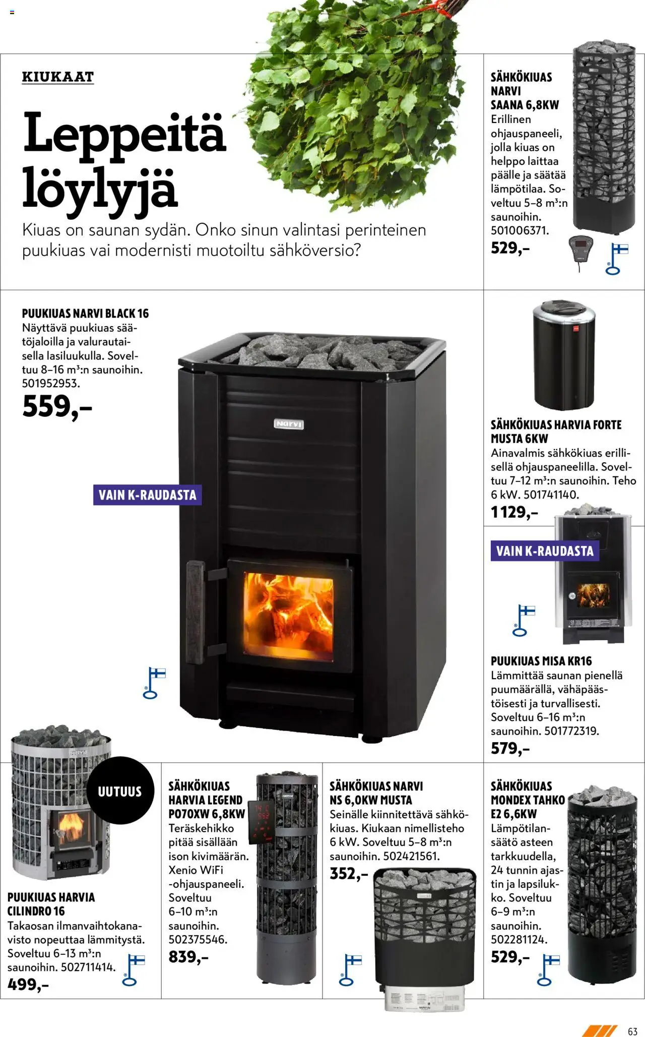 K-Rauta tarjoukset - Remppa-lehteä – voimassa 01.09.2025 alkaen | Sivu: 63