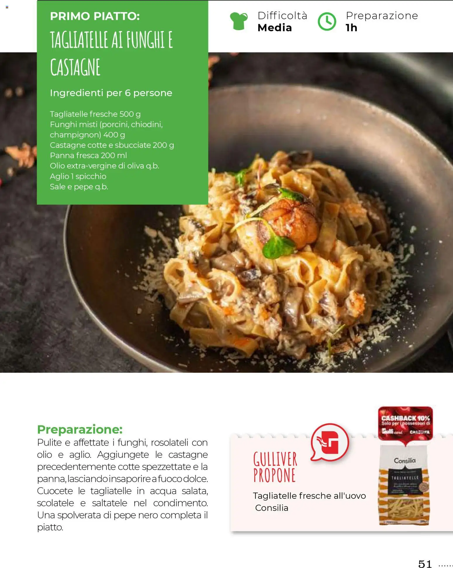 Volantino Gulliver del 31.10.2025 | Pagina: 51 | Prodotti: Panna, Sale, Olio, Piatto