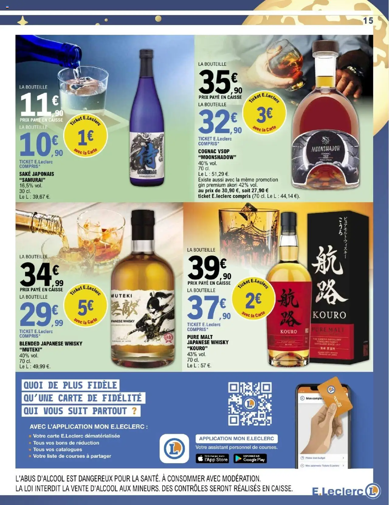 {H1} | Page: 15 | Produits: Store, Cognac, Thé, Gin