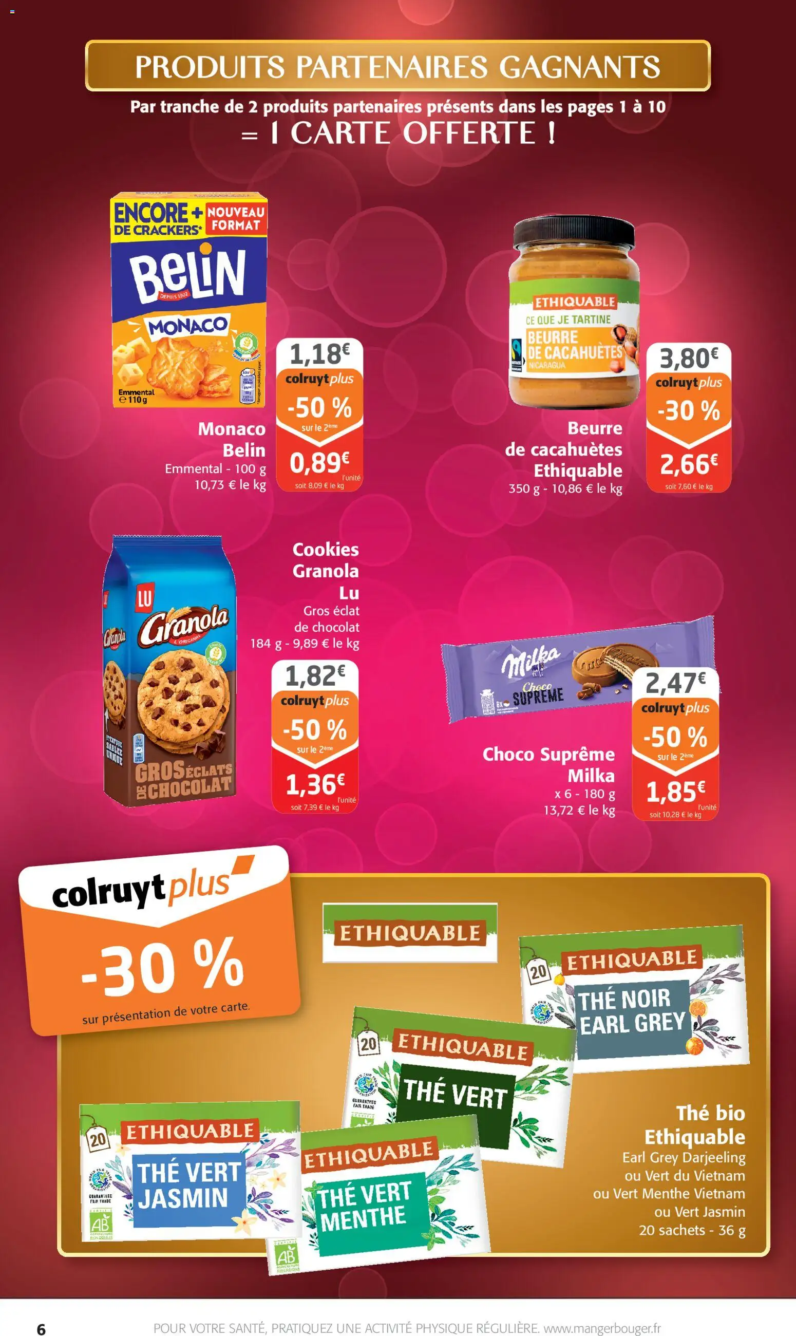 {H1} | Page: 6 | Produits: Emmental, Cookies, Chocolat, Granola