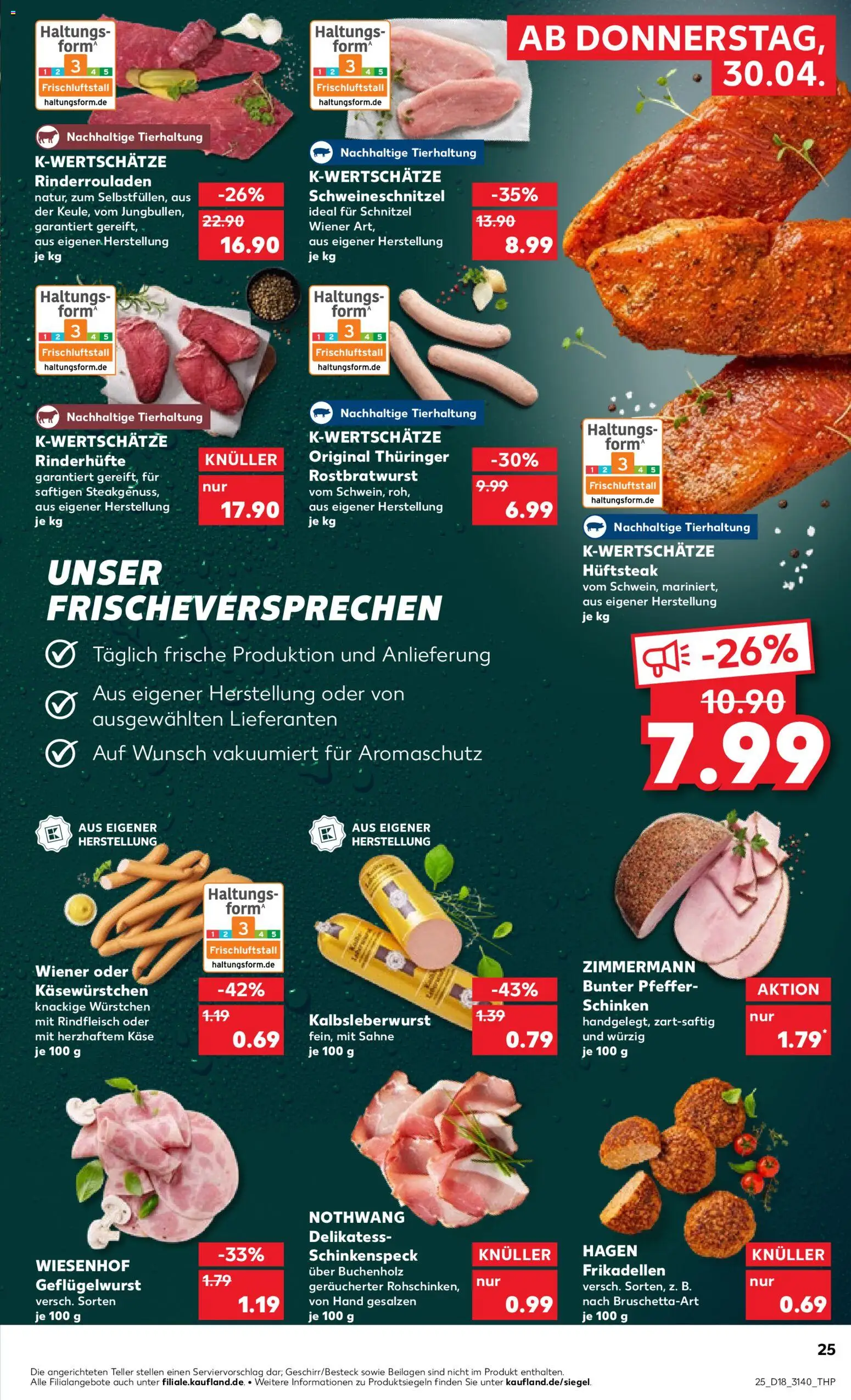 Kaufland Prospekt Leipzig	 – gültig ab 30.04.2026 | Seite: 25 | Produkte: Käse, Schnitzel, Pfeffer, Sahne