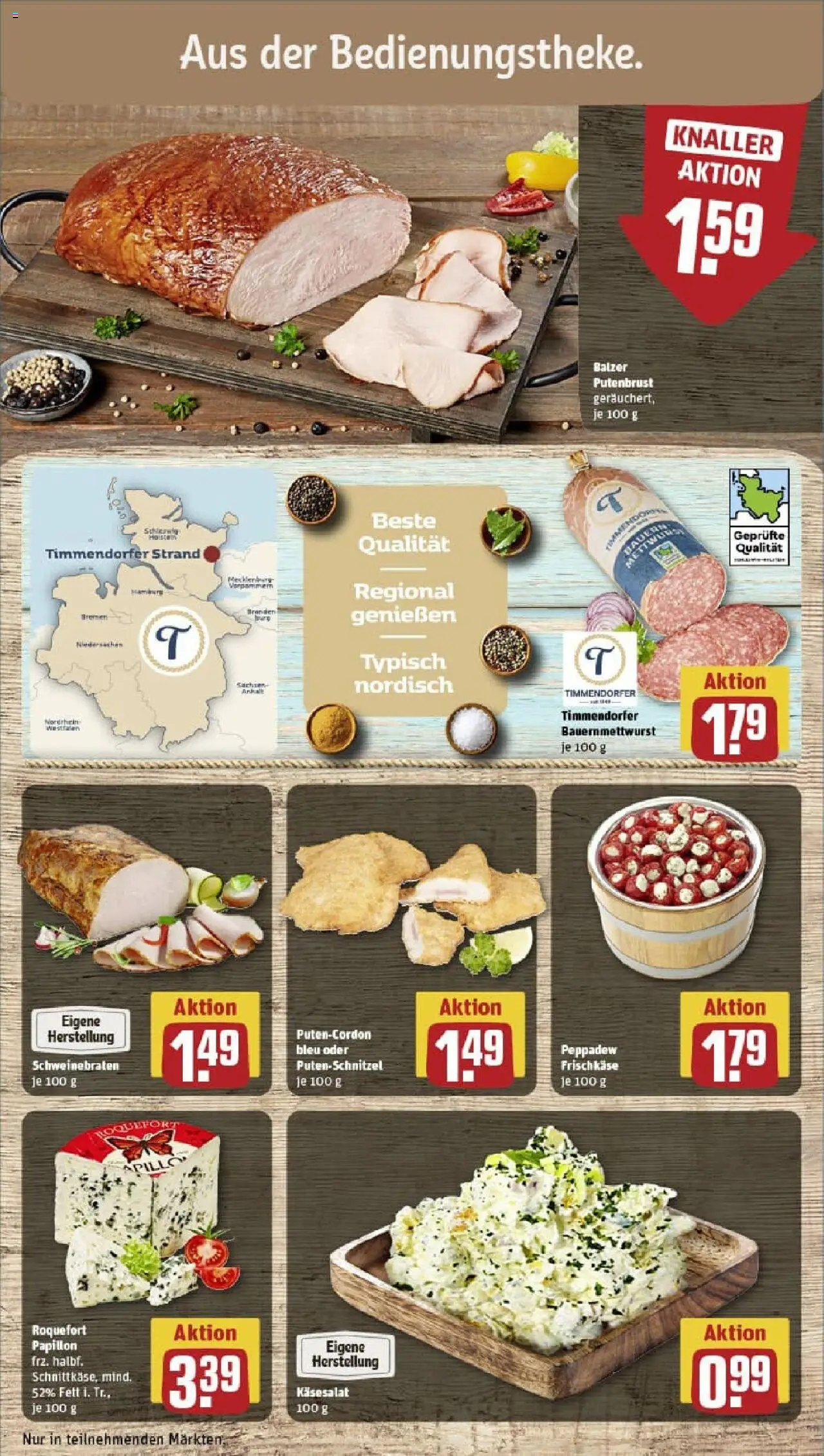 Rewe prospekt Jork	 – gültig ab 01.09.2025 | Seite: 13 | Produkte: Schnitzel, Putenschnitzel, Frischkase