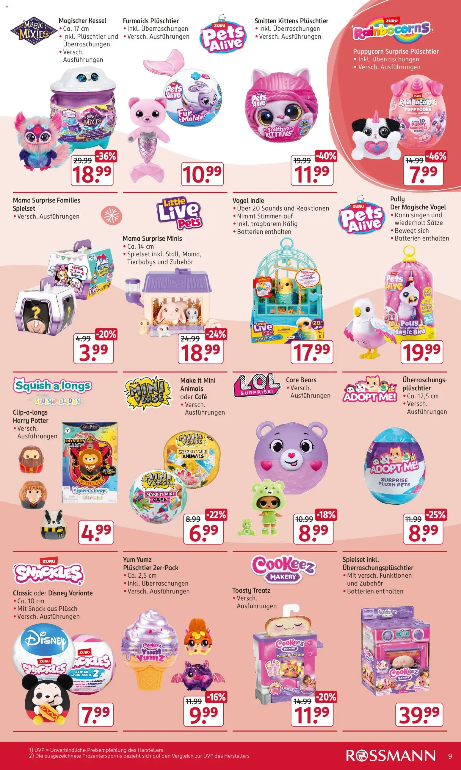 Rossmann Spiel & Spaß Aktion zu Weihnachten – gültig ab 15.12.2025 | Seite: 9 | Produkte: Batterien