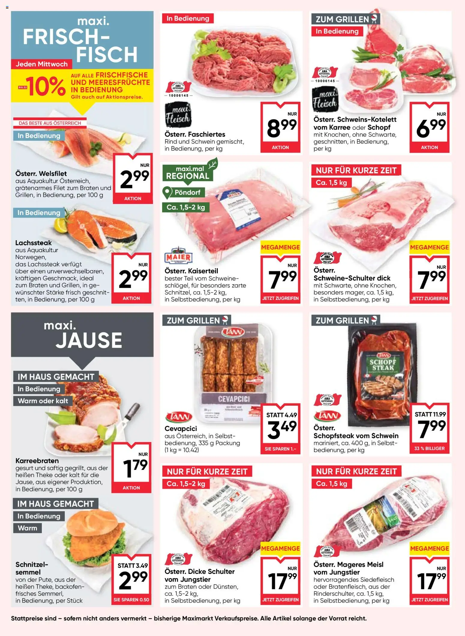 Maximarkt Flugblatt gültig ab 09.04.2026 | Seite: 8 | Produkte: Meeresfrüchte, Fisch