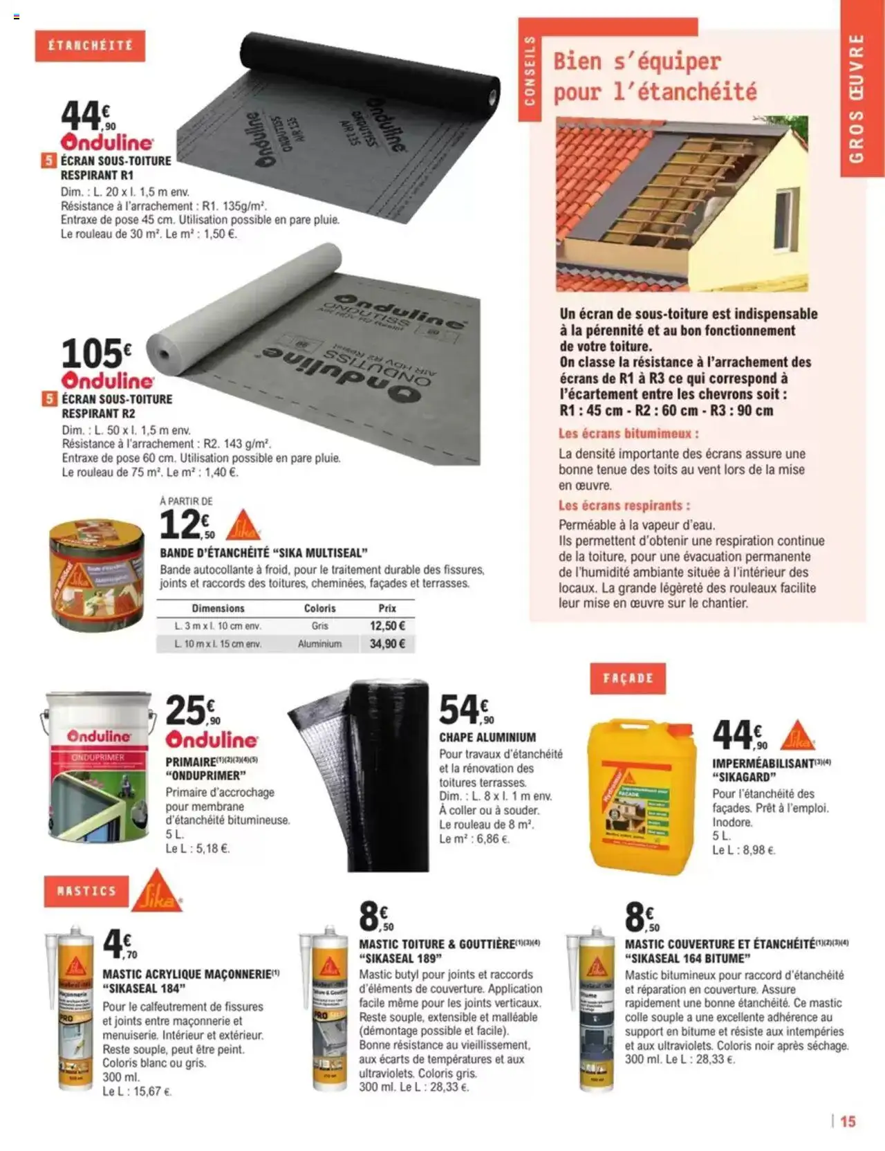  | Page: 15 | Produits: Rouleau, Couverture, Colle