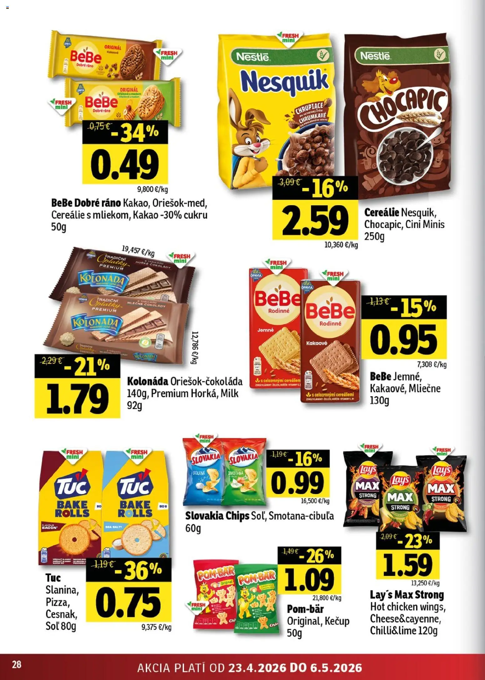 Nové Fresh akcie – leták je platný od 23.04.2026 | Strana: 28