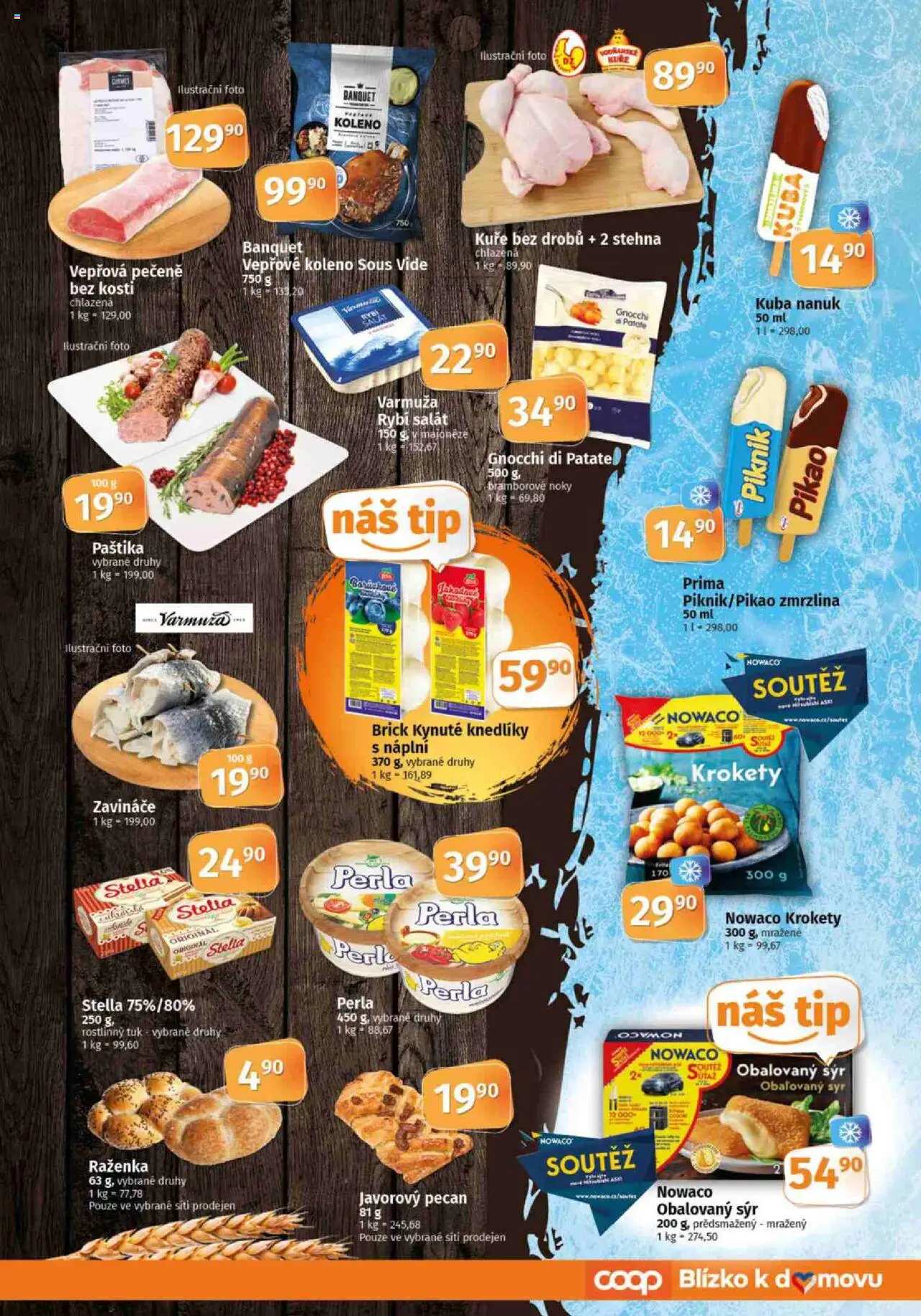 Konzum leták od 10.09.2025 | Strana: 3 | Produkty: Krokety, Rybí salát, Zmrzlina, Perla