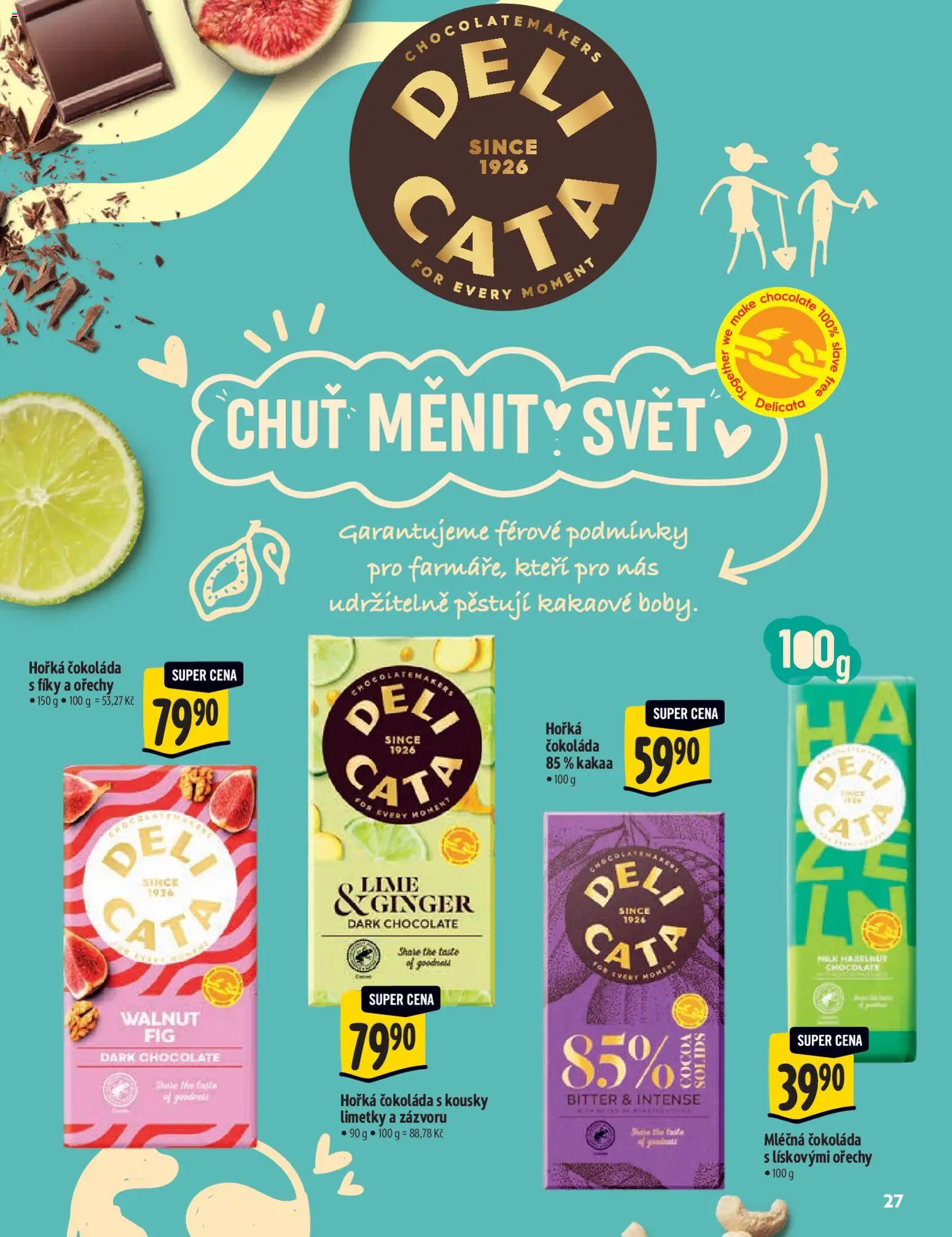 Albert katalog - Supermarket - Delikatesy od 03.12.2025 | Strana: 27 | Produkty: Čokoláda, Ořechy, Limetky, Horká čokoláda