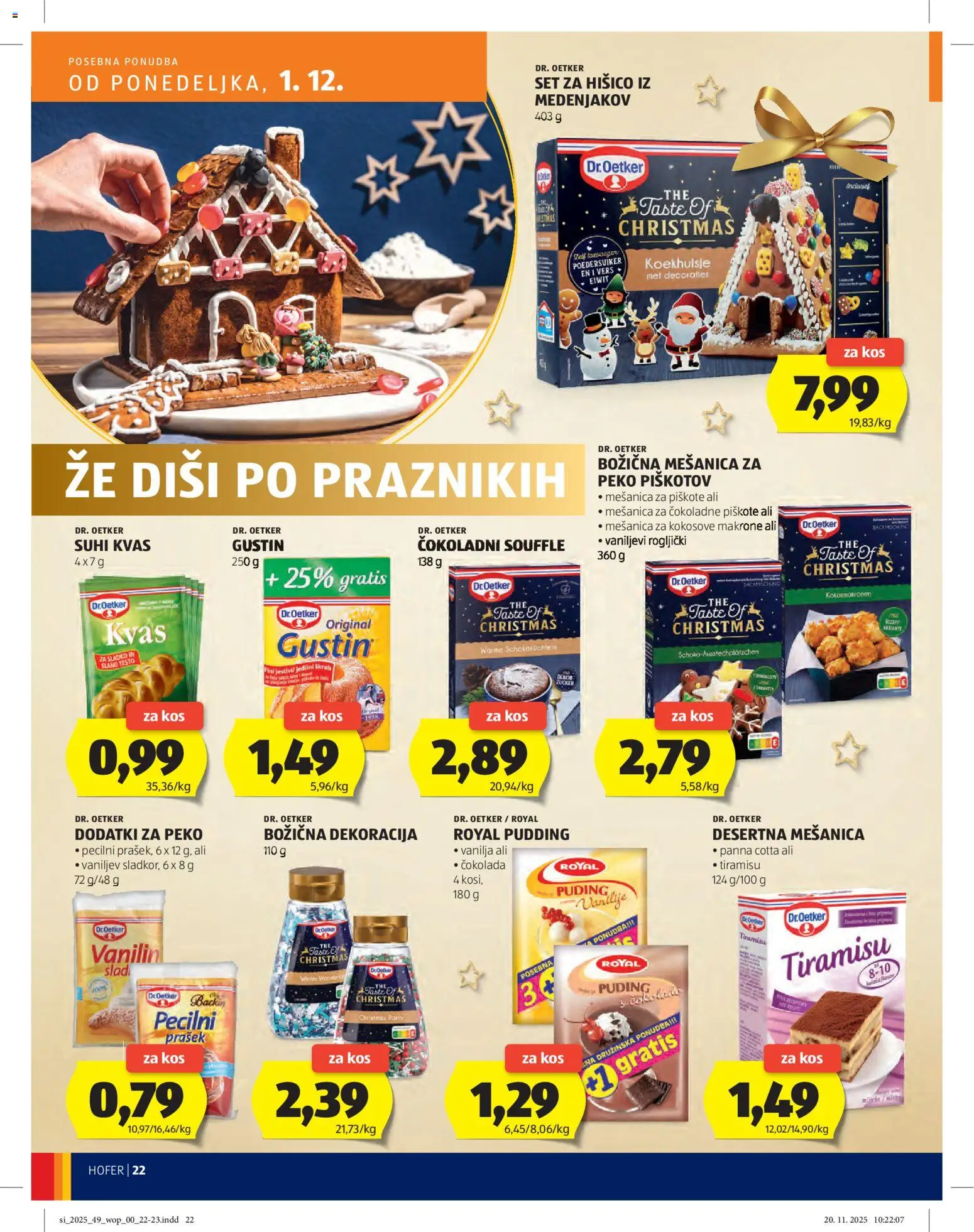 Hofer SI katalog | vrijedi od 27.11.2025 | Stranica: 22 | Proizvodi: Čokolada, Puding