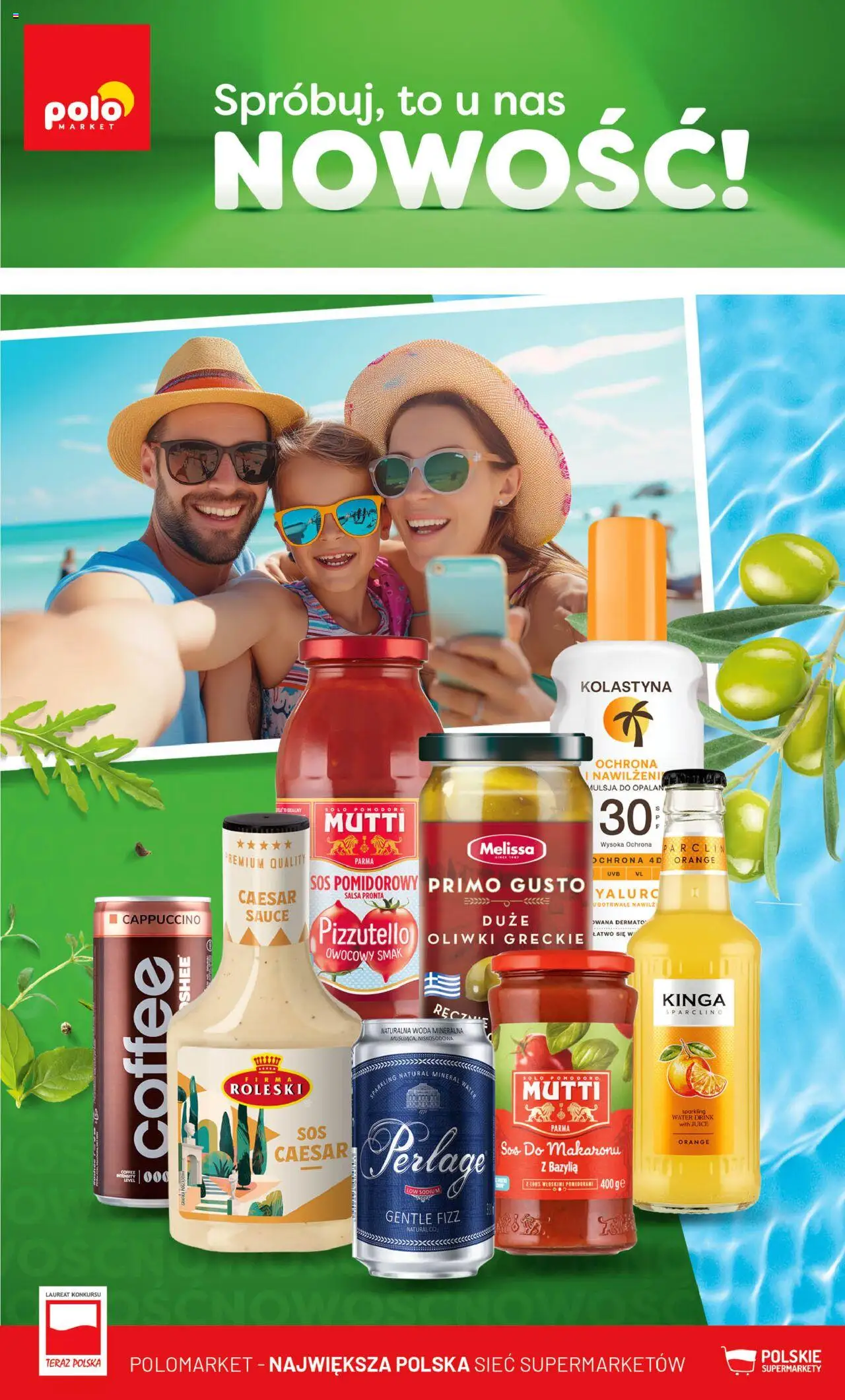 POLOmarket Gazetka - Nowości od 26.06.2025 | Strona: 1 | Produkty: Cappuccino, Bazylia, Woda, Sos