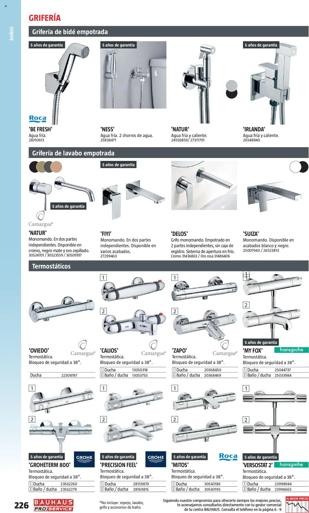 Bauhaus - ProService  │ válido desde el 24.02.2025 | Página: 226 | Productos: Té, Caja, Baño, Ducha