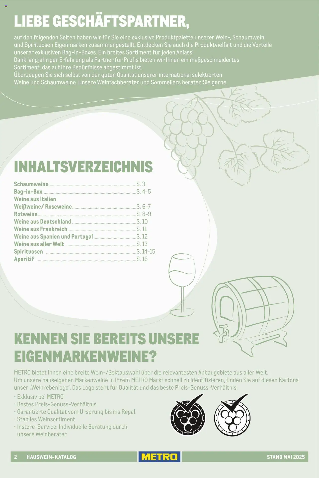 Metro Hauswein-Katalog - gültig ab dem 01.05.2025 | Seite: 2 | Produkte: Regal
