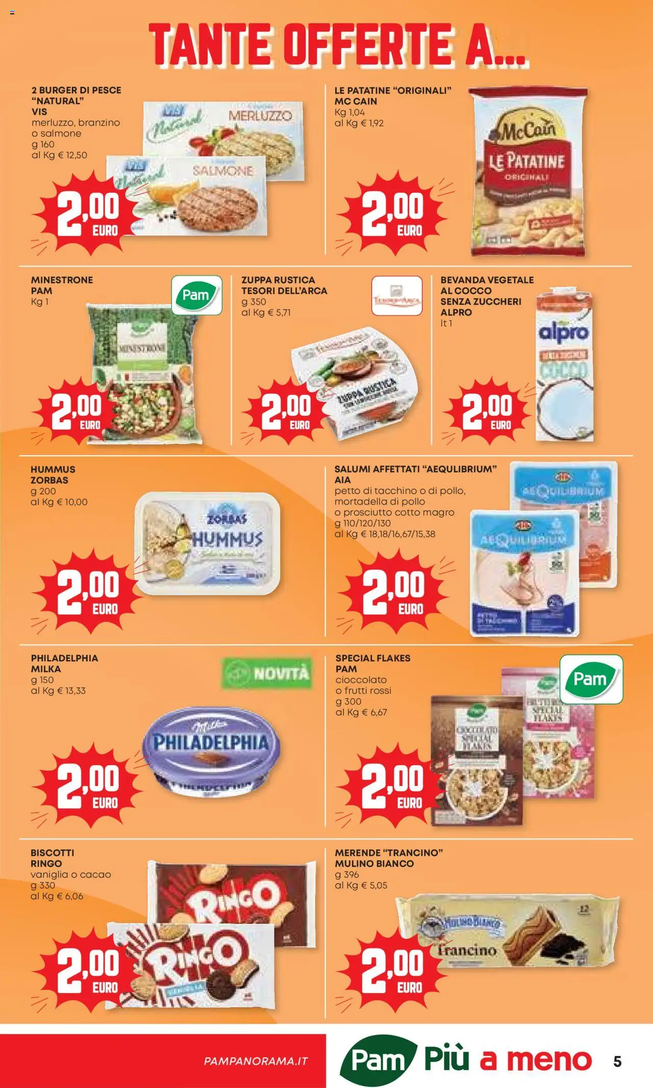 Volantino Panorama del 25.09.2025 | Pagina: 5 | Prodotti: Minestrone, Biscotti, Prosciutto, Mortadella