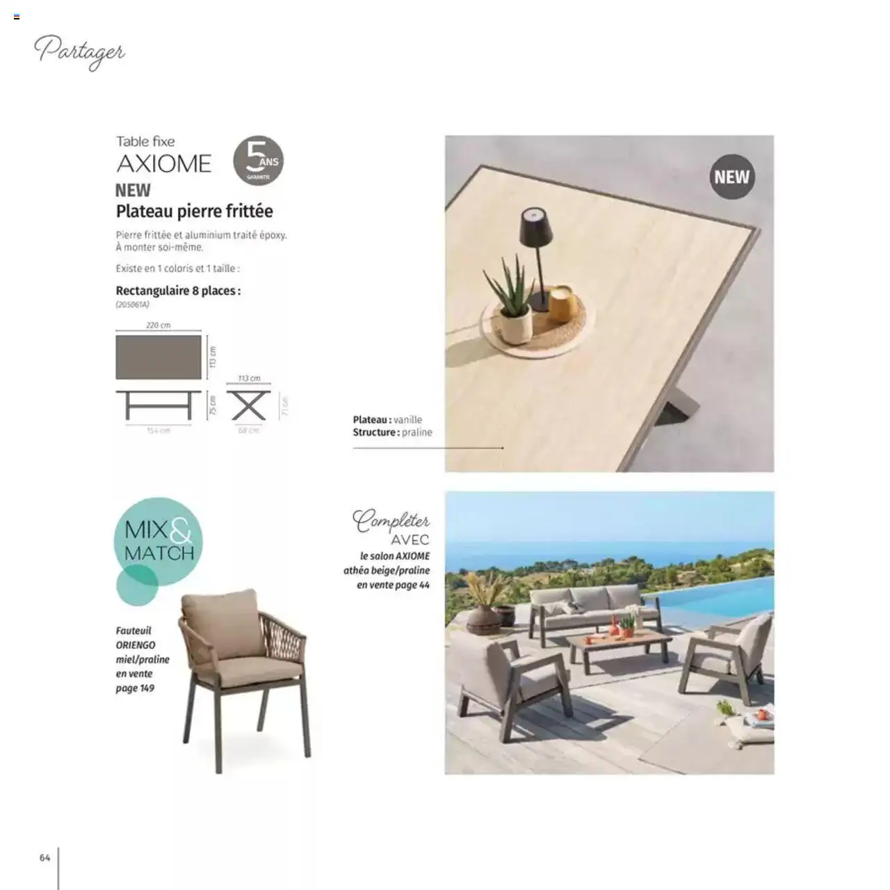  | Page: 64 | Produits: Plateau, Fauteuil, Table