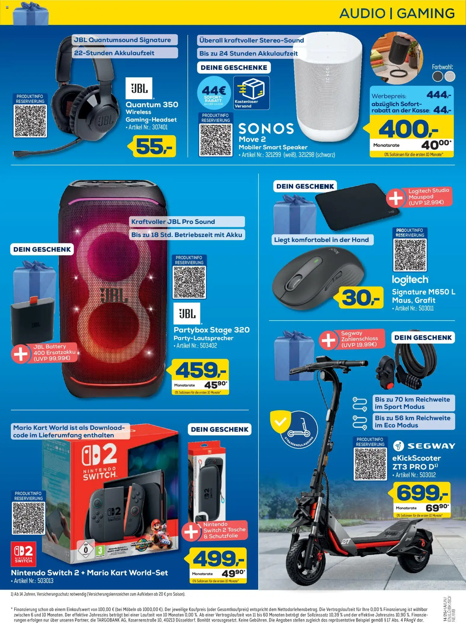 Euronics Prospekt Berlet – gültig ab 26.03.2026 | Seite: 16 | Produkte: Tasche, Audio