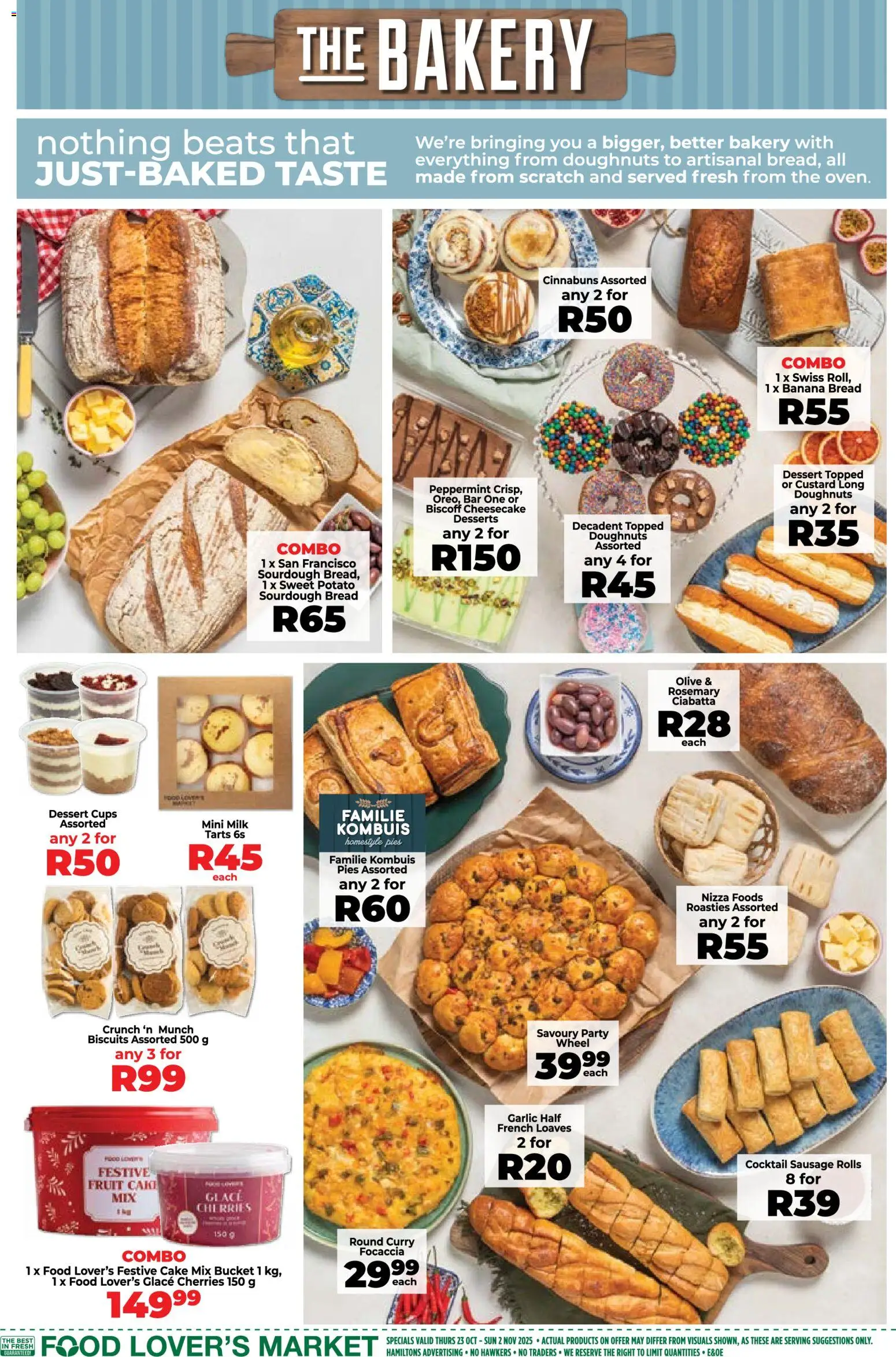 New Food Lover's Market catalogue – valid from 23.10.2025 | Page: 5 | Products: Custard, Bakery, Milk, Bread