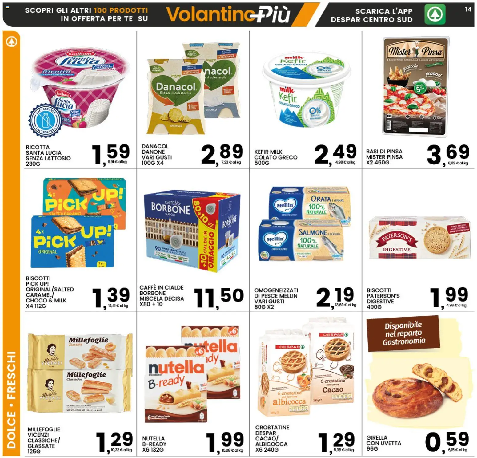Volantino Interspar del 28.04.2026 | Pagina: 14 | Prodotti: Crema, Caffè, Salmone, Ananas