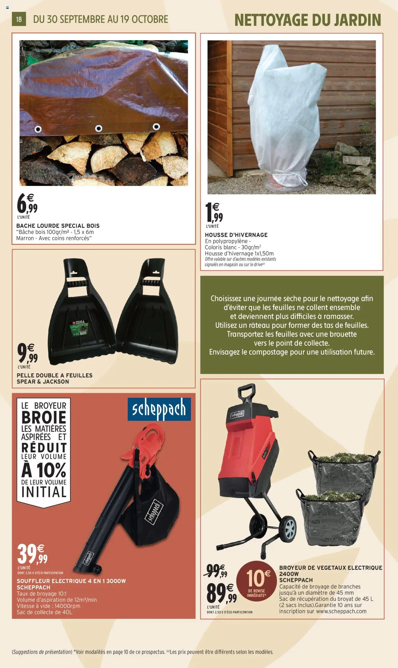  | Page: 18 | Produits: Sac, Broyeur, Brouette, Rateau