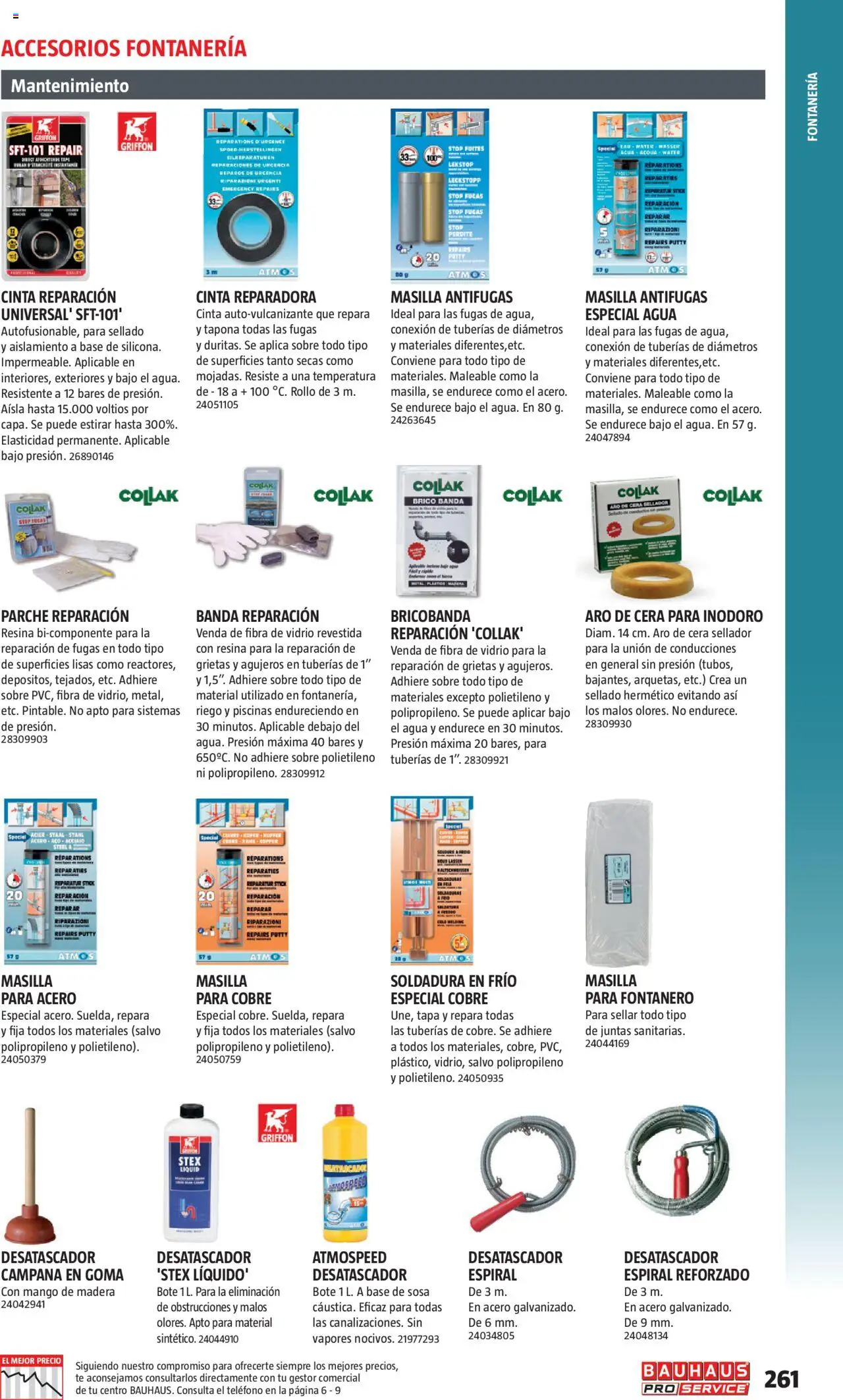 Bauhaus - ProService  │ válido desde el 24.02.2025 | Página: 261 | Productos: General, Té, Teléfono