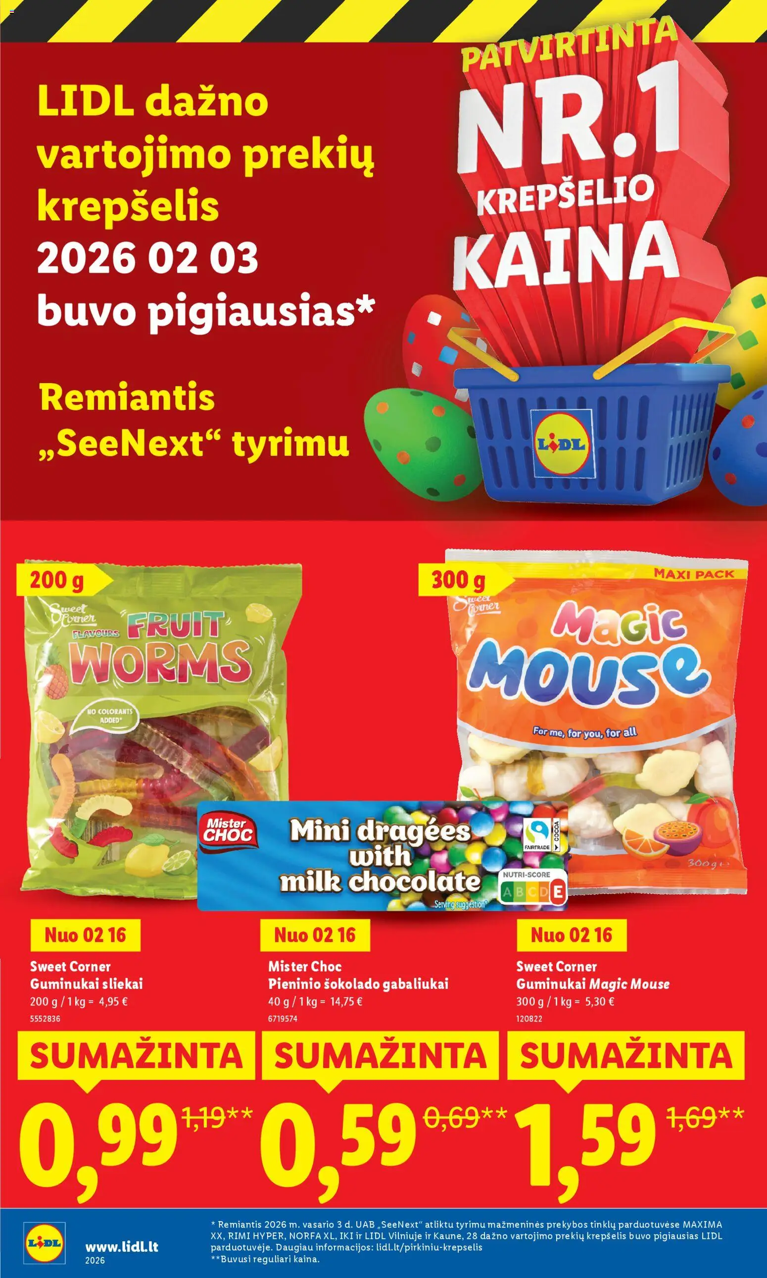 LIDL akcijos nuo 16.03.2026 | Puslapis: 22 | Prekių: Krepšelis, Guminukai