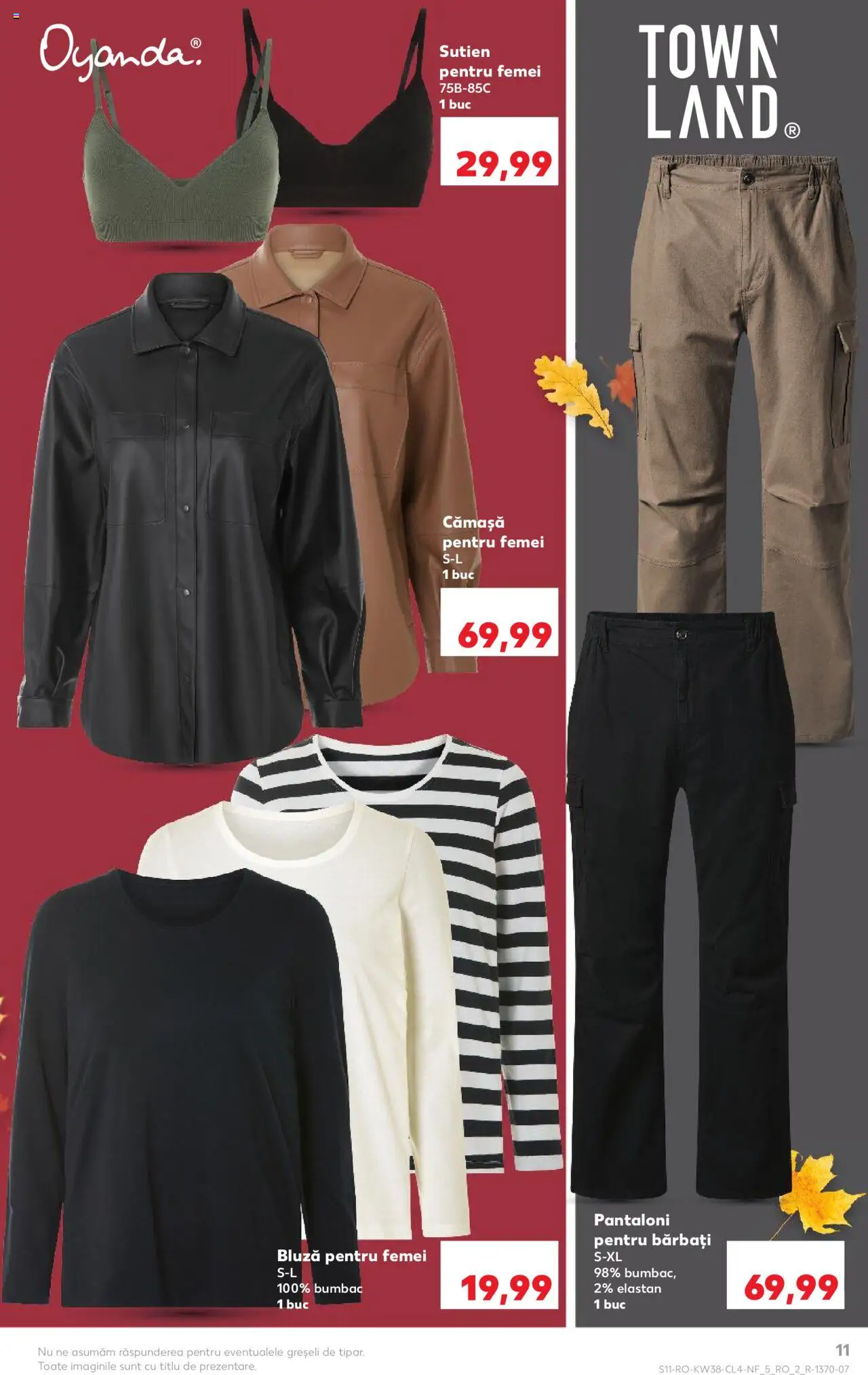 Noul catalog Kaufland – valabil de la 17.09.2025 | Pagină: 11 | Produse: Bluză, Pantaloni, Sutien