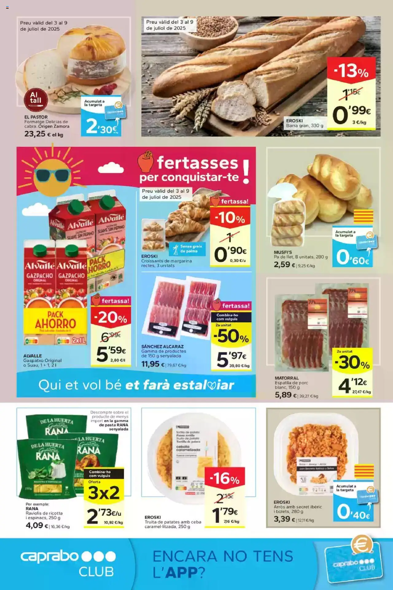 Caprabo folleto │ válido desde el 03.07.2025 | Página: 8 | Productos: Croissant, Pasta, Margarina, Gazpacho