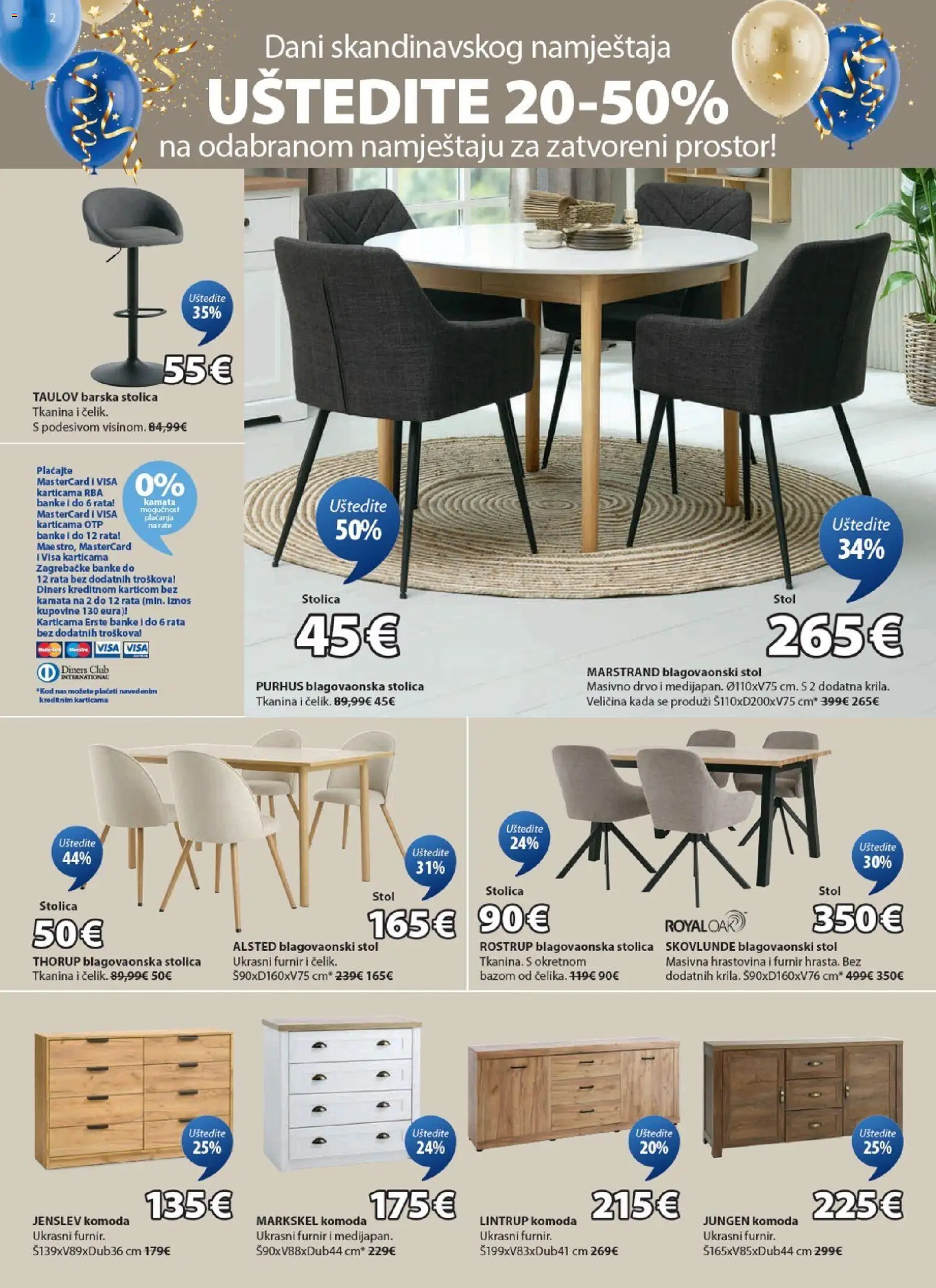 JYSK katalog | vrijedi od 12.11.2025 | Stranica: 2 | Proizvodi: Komoda, Stol, Stolica, Blagovaonska stolica