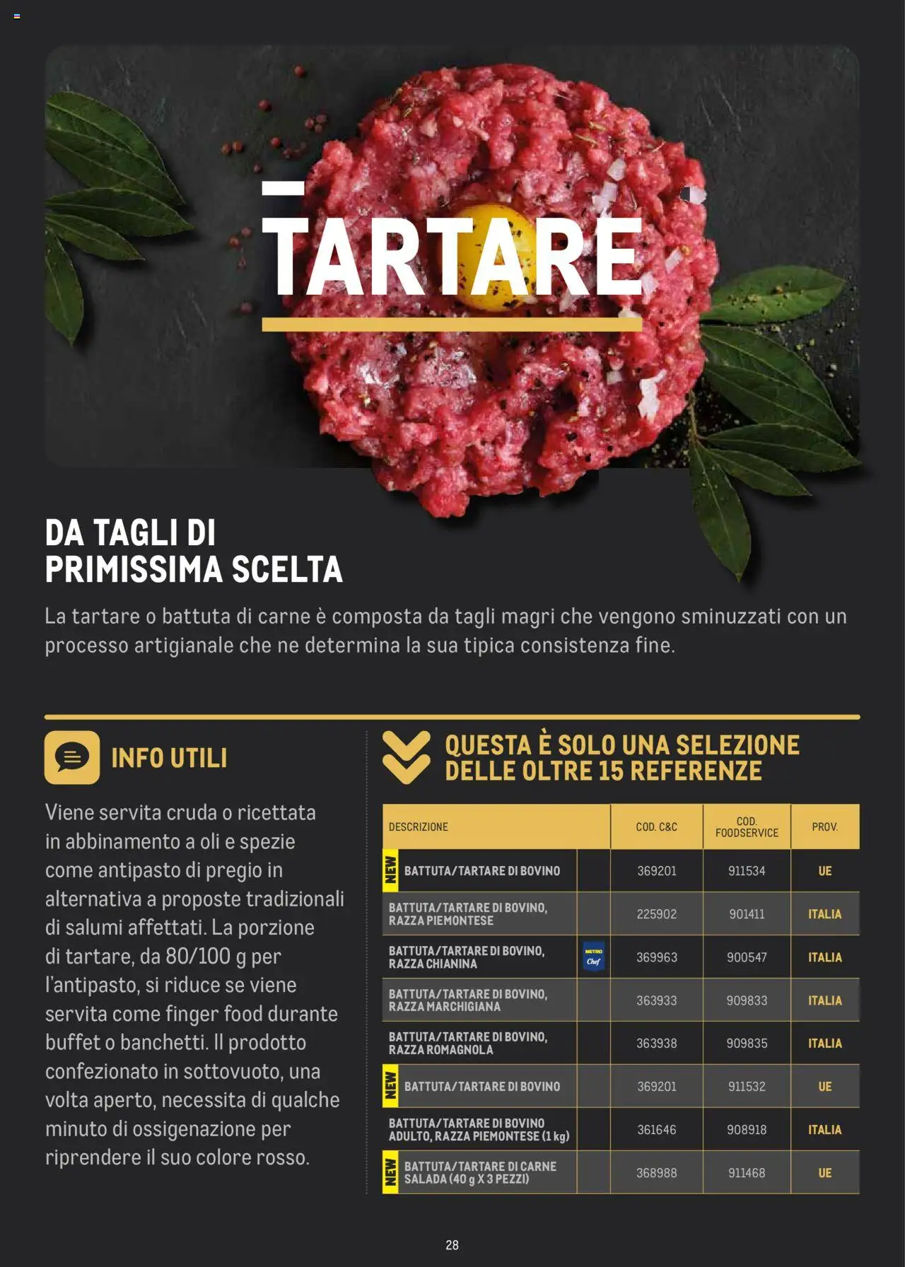 Volantino Metro del 02.07.2024 | Pagina: 28 | Prodotti: Bovino, Spezie