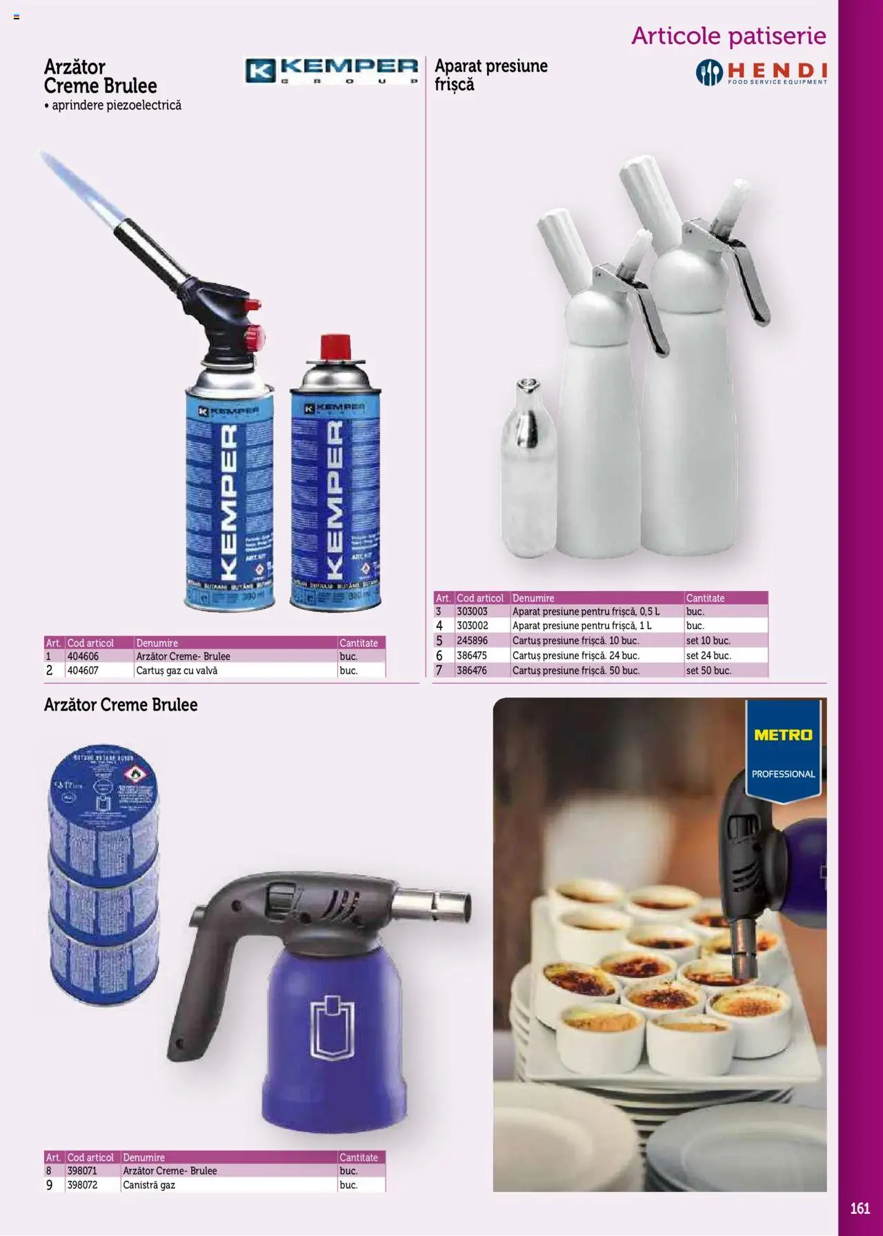 Noul catalog Metro – valabil de la 17.09.2025 | Pagină: 161 | Produse: Frișcă