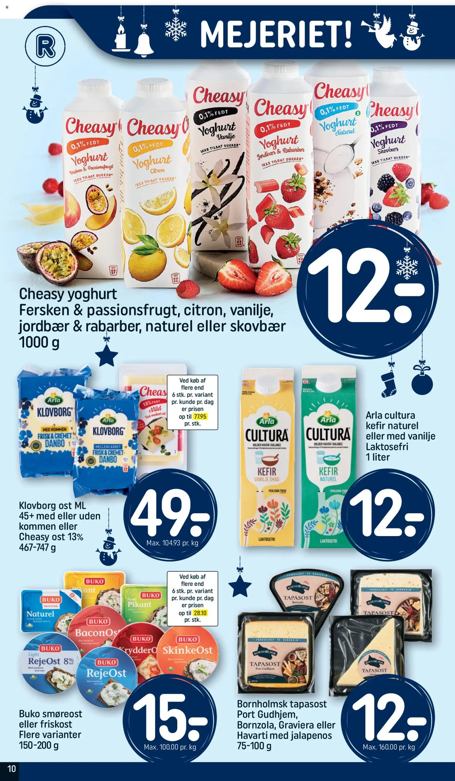 Rema 1000 tilbudsavis – gyldig fra 16.11.2025 | Side: 10 | Produkter: Rabarber, Yoghurt, Jordbær, Smøreost