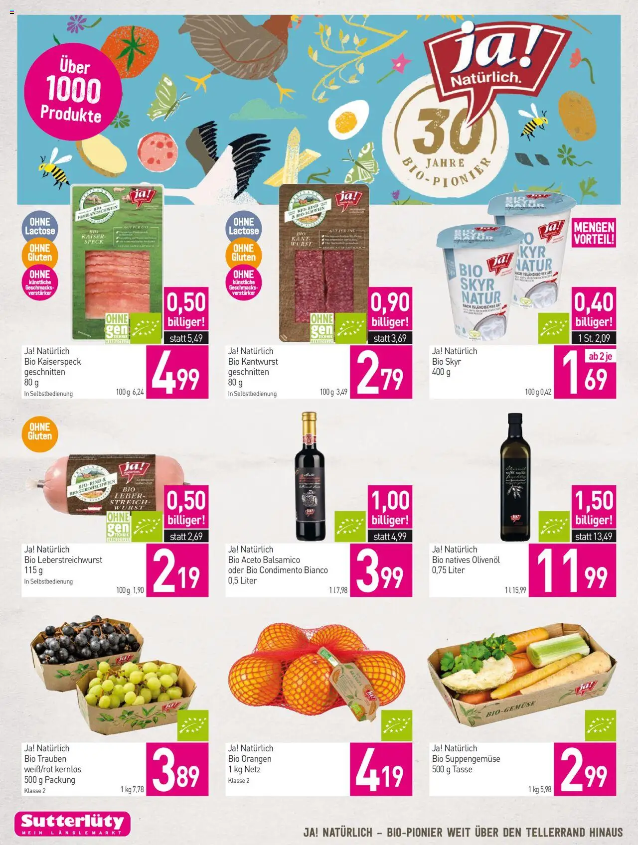 Sutterlüty Flugblatt gültig ab 16.10.2025 | Seite: 6 | Produkte: Wurst, Orangen