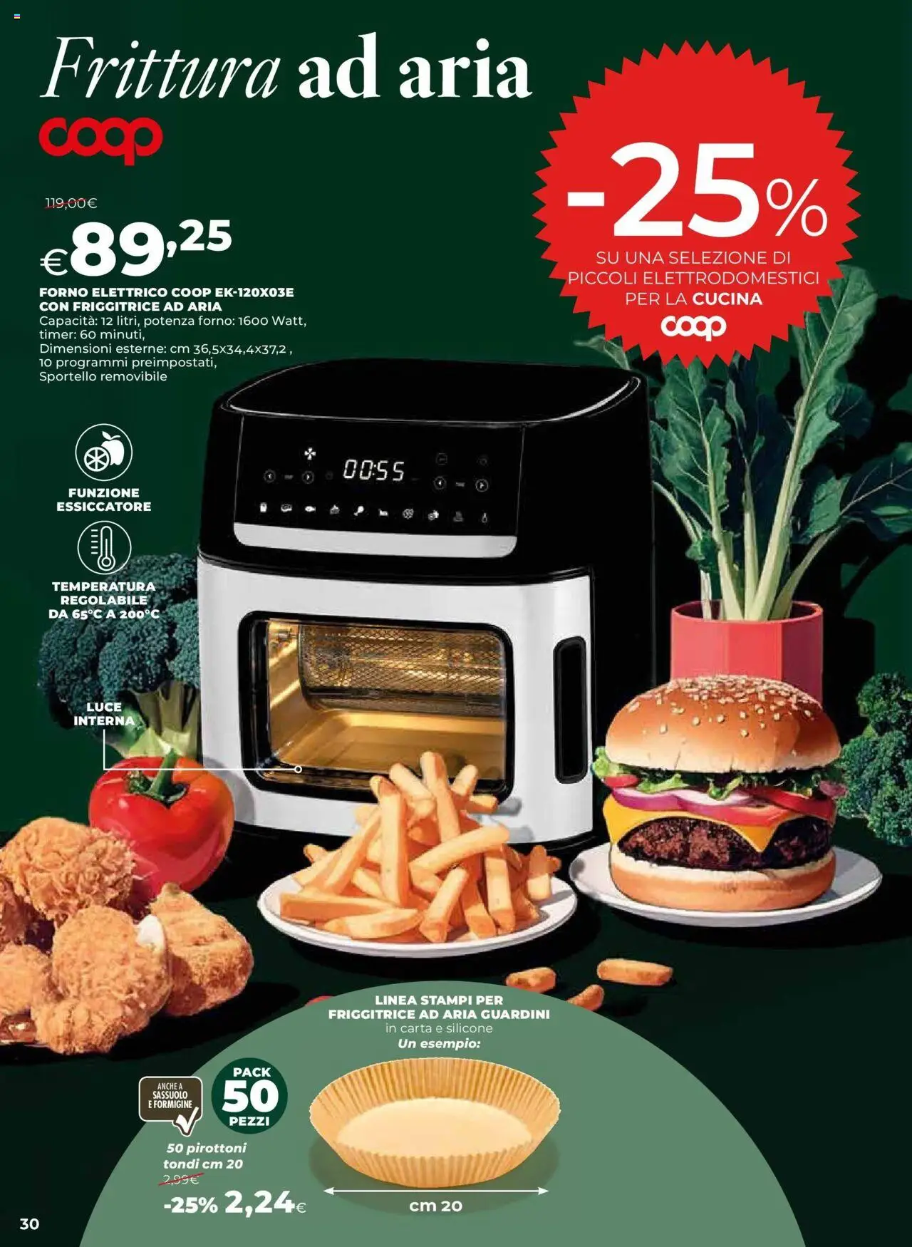 Volantino Ipercoop del 08.10.2025 | Pagina: 30 | Prodotti: Silicone, Forno, Friggitrice, Forno elettrico