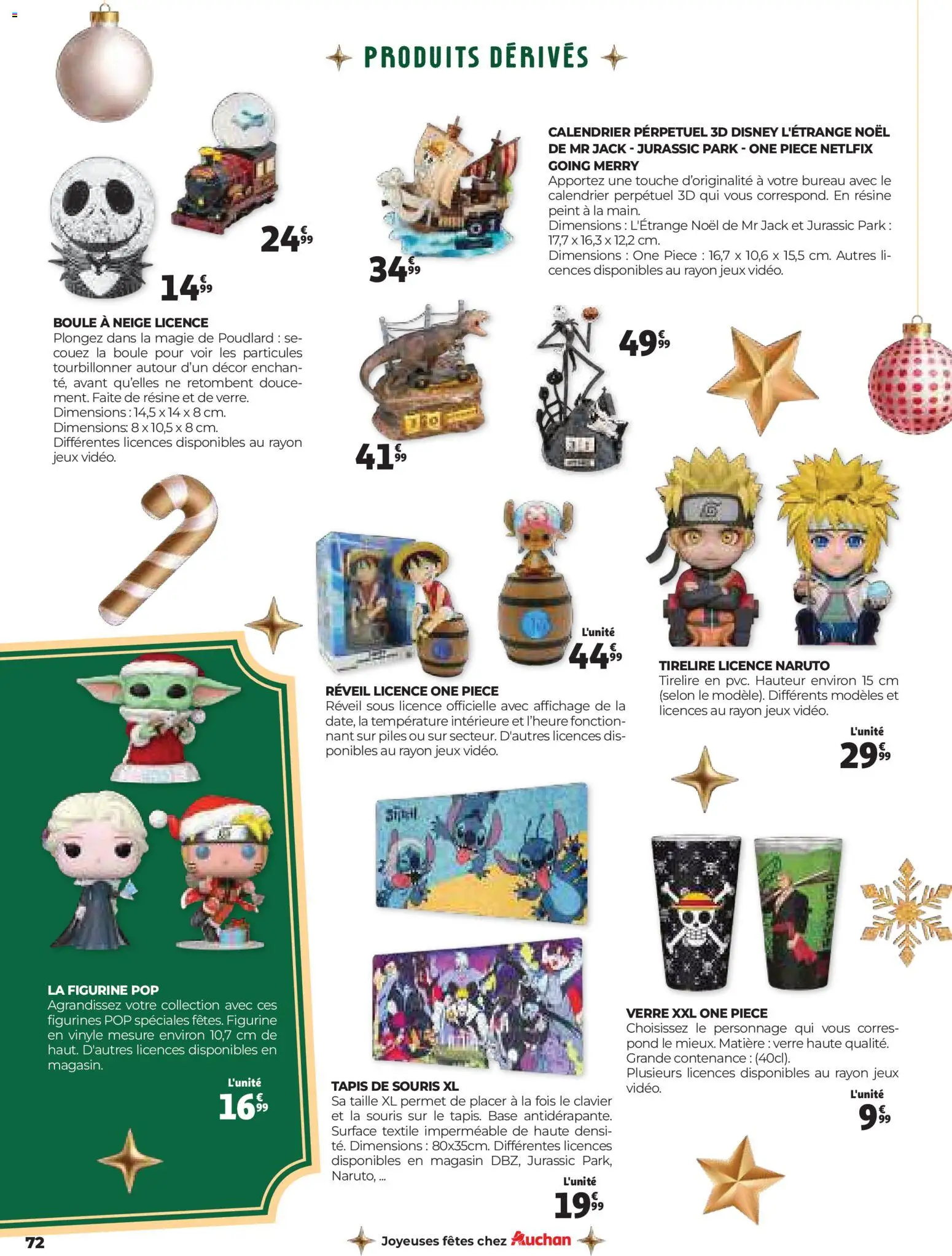 {H1} | Page: 72 | Produits: Clavier, Réveil, Calendrier, Tapis