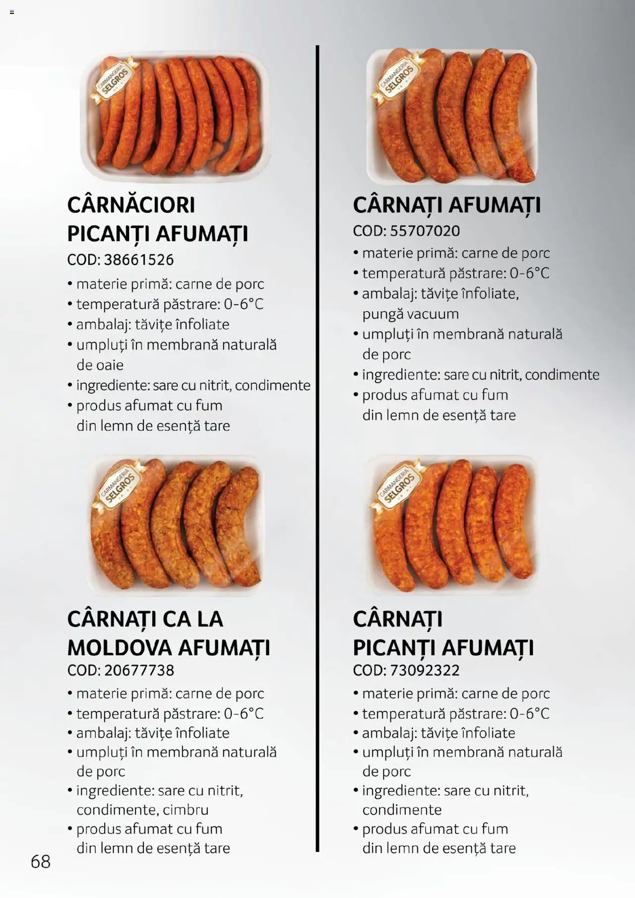 Noul catalog Selgros – valabil de la 27.04.2023 | Pagină: 68 | Produse: Pungă, Carne De Porc, Fleică, Cârnați