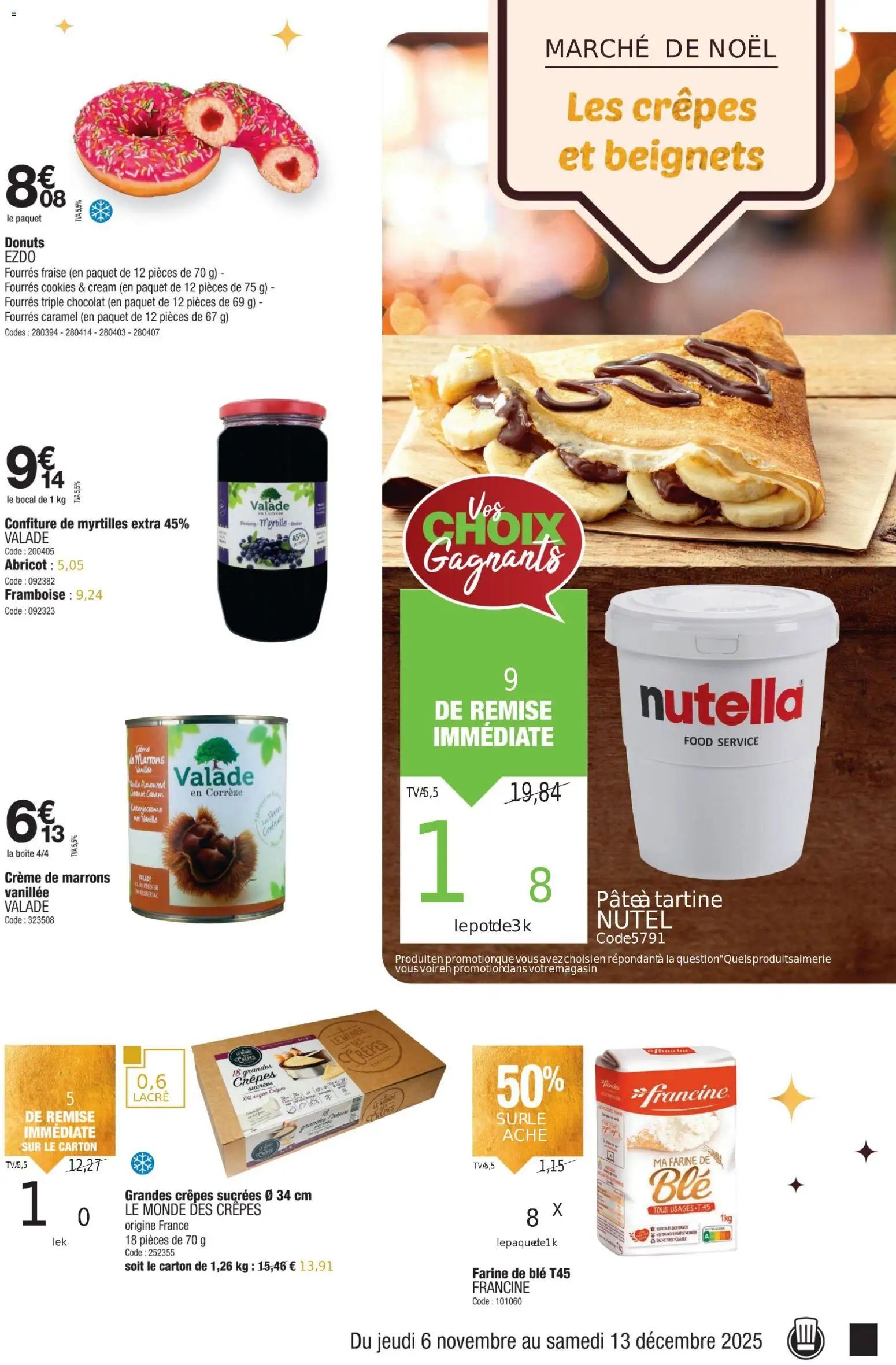 {H1} | Page: 9 | Produits: Fraise, Myrtilles, Farine, Nutella