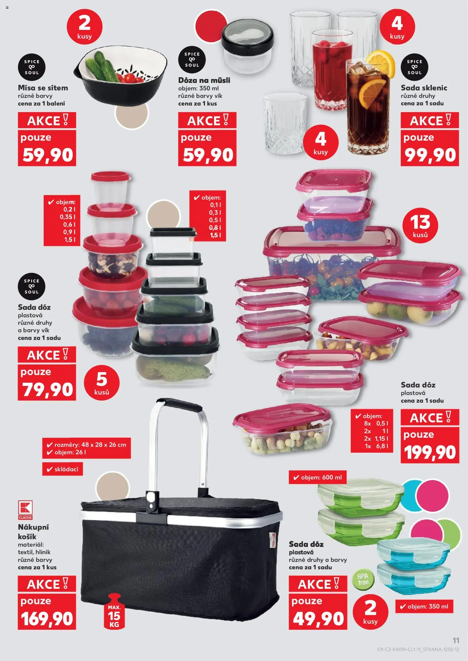 Kaufland leták - Plzeň Bory od 25.02.2026 | Strana: 11 | Produkty: Dóza, Košík, Müsli, Barvy