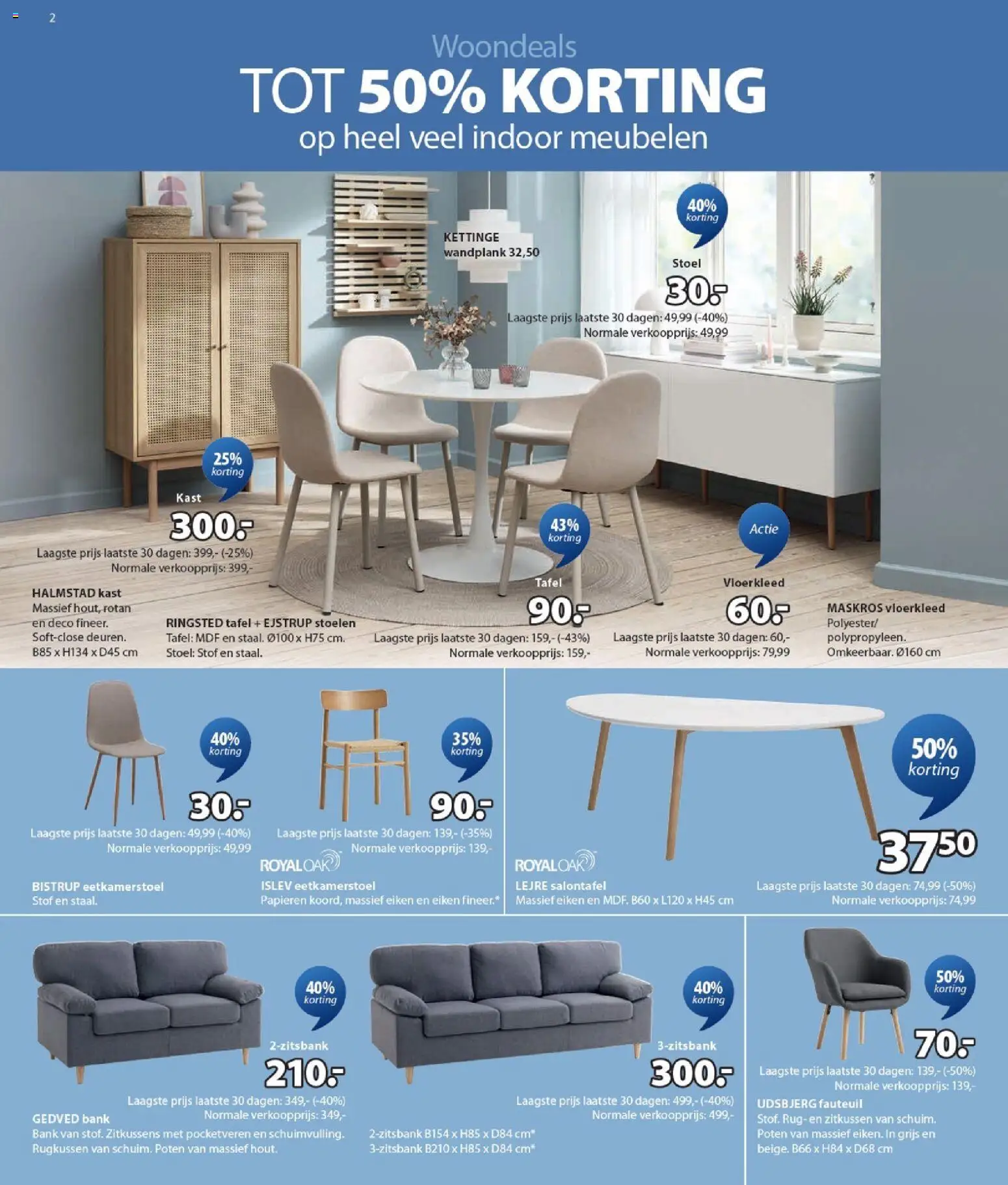 {H1} | Pagina: 2 | Producten: Bank, Fauteuil, Tafel, Stoel