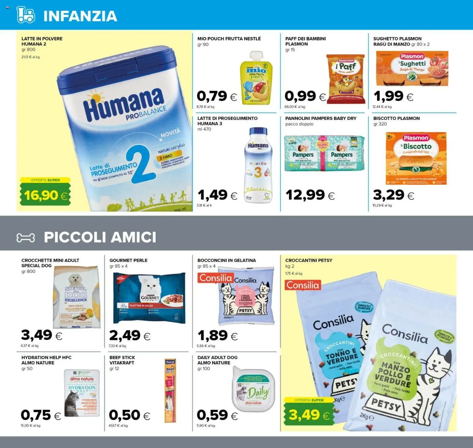 Volantino Tigre del 26.02.2026 | Pagina: 18 | Prodotti: Manzo, Verdure, Crocchette, Pampers