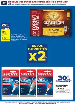 Carrefour - Prévisualisation de Carrefour Nos promos et doublez vos euros cagnottés valide à partir de 29.12.2025 | Page: 11 | Produits: Porcelaine, Colle, Bière