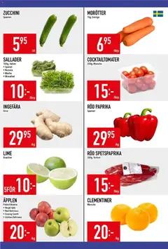 Matdax erbjudanden - Förhandsvisning av reklamblad från butik Matdax aktuell från 20.04.2026 | Sida: 14 | Produkter: Spenat, Äpplen, Zucchini, Ruccola