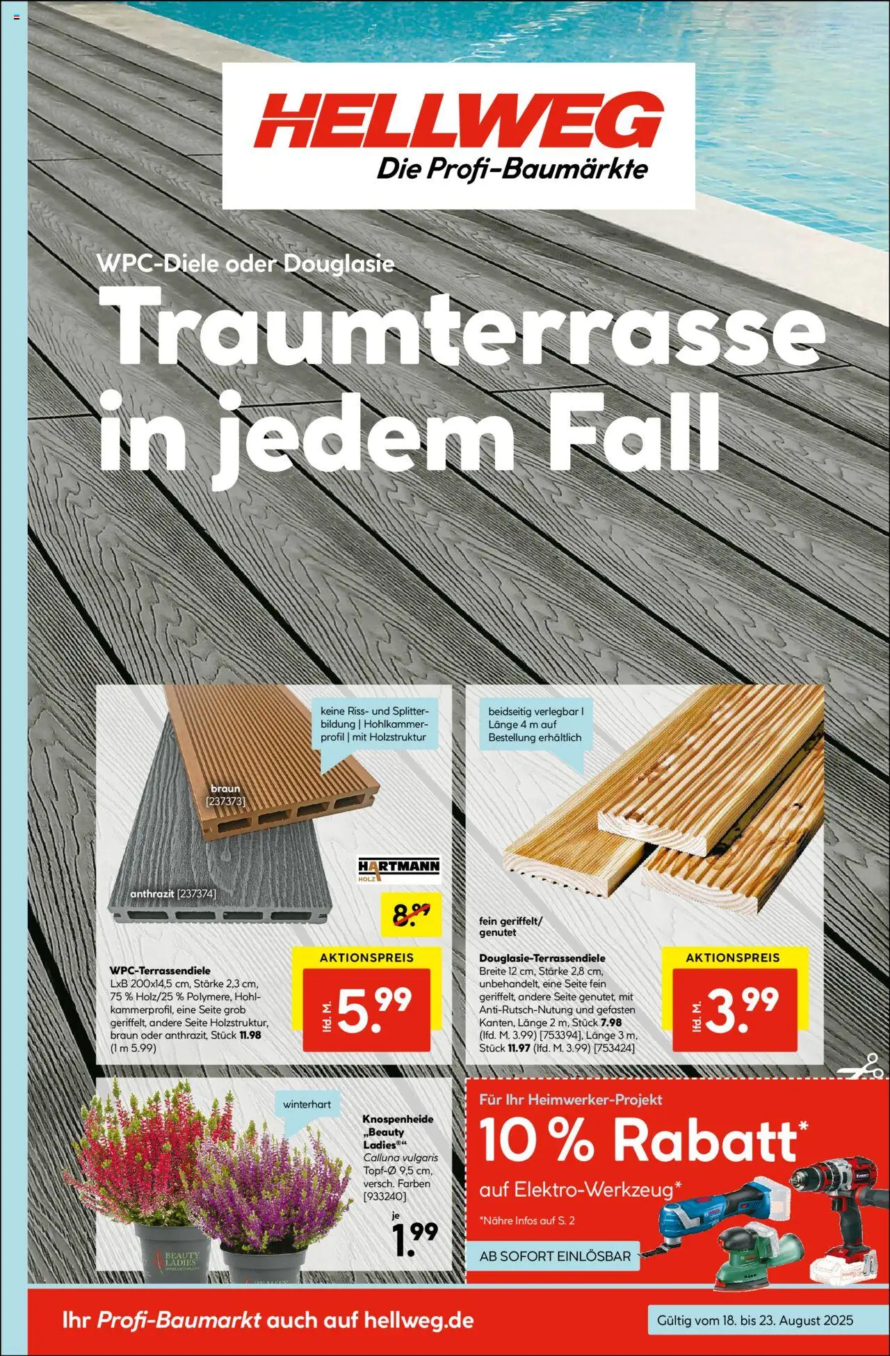 Hellweg Prospekt 	 - gültig ab dem 18.08.2025 | Seite: 1