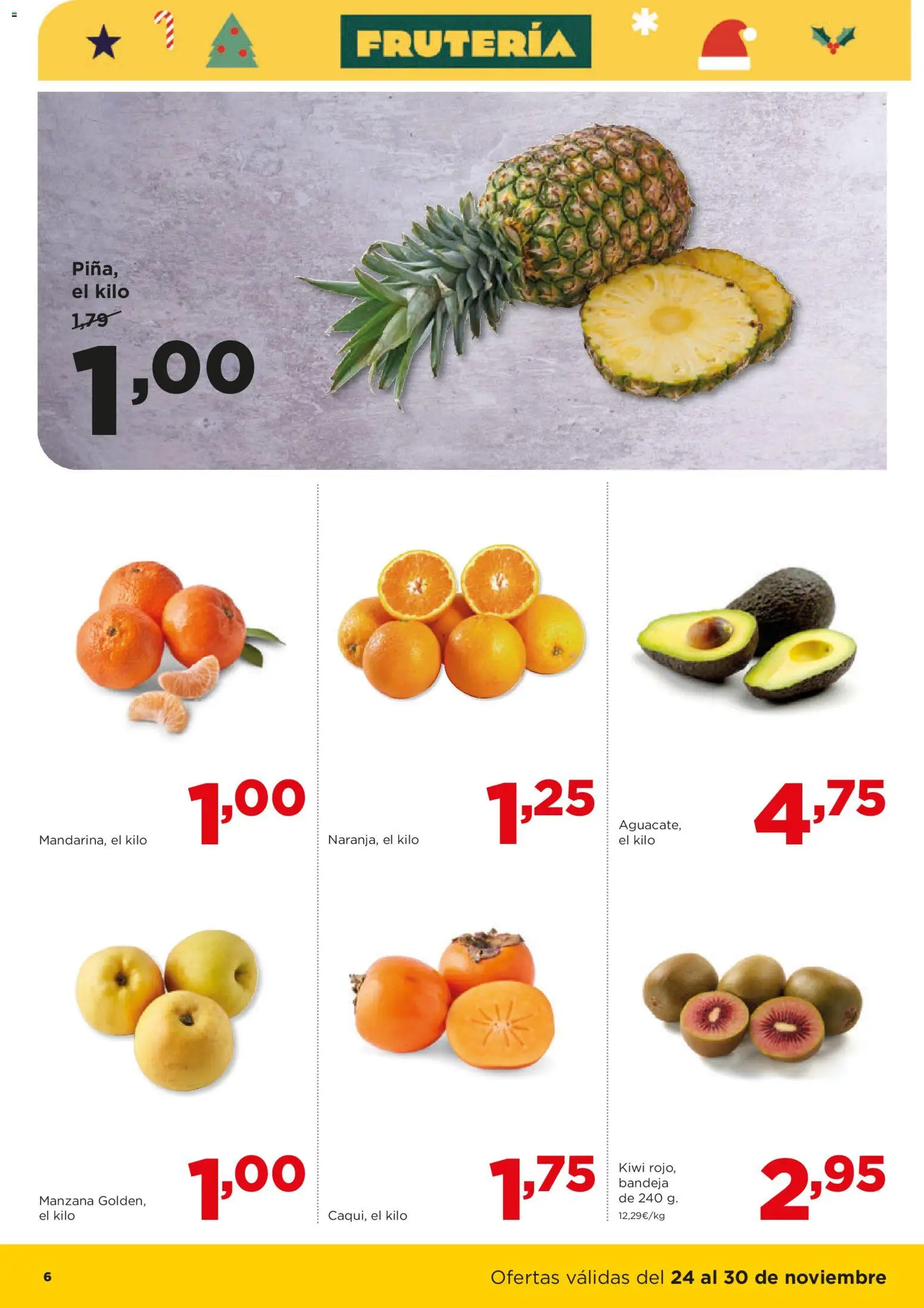Alimerka - Black Friday │ válido desde el 24.11.2025 | Página: 6 | Productos: Kiwi, Manzana, Bandeja